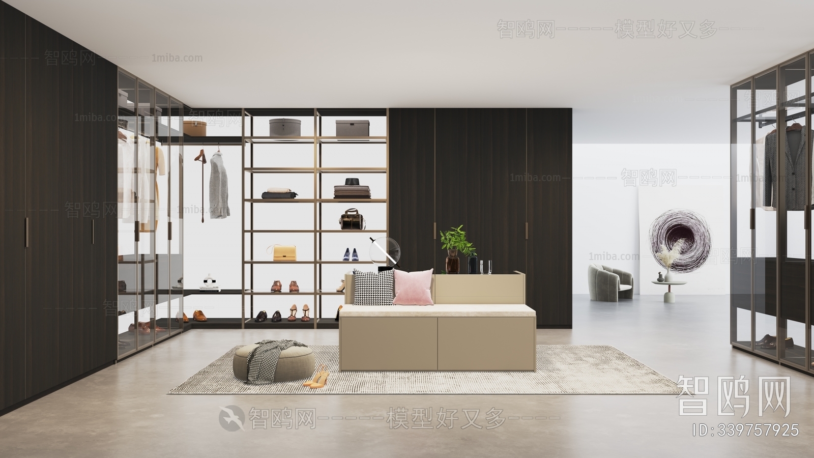 Modern Clothes Storage Area