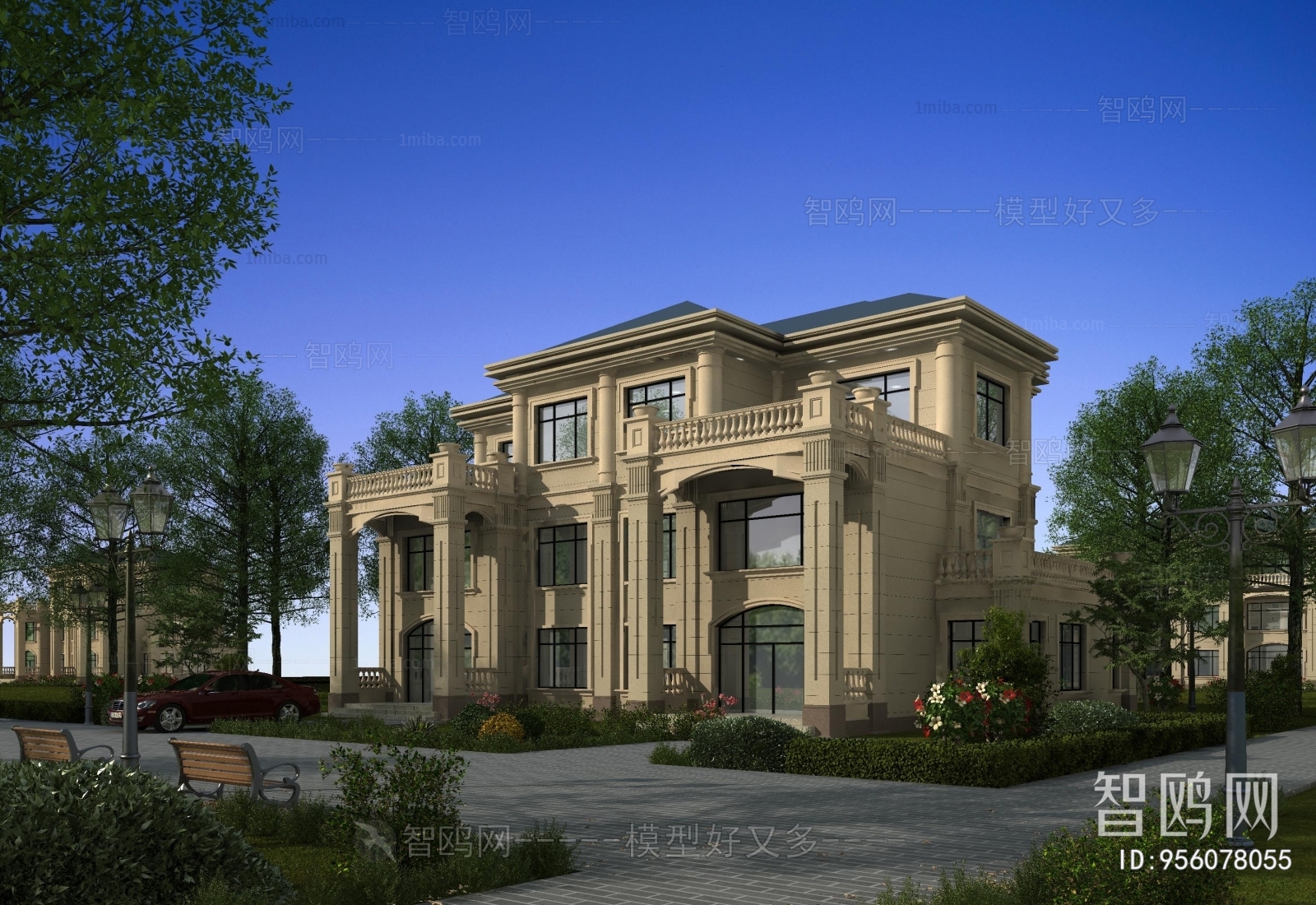 Simple European Style Villa Appearance