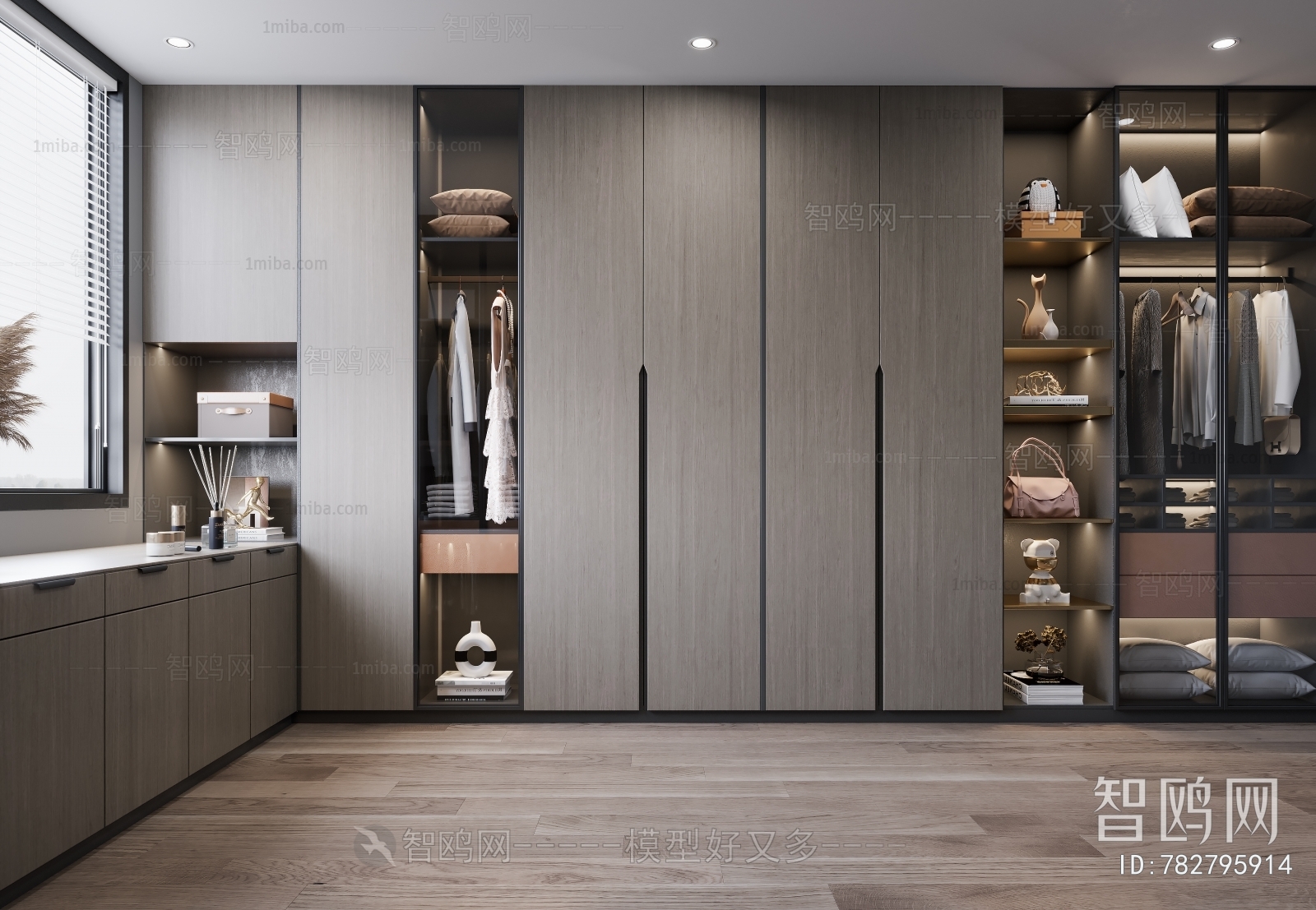 Modern Clothes Storage Area