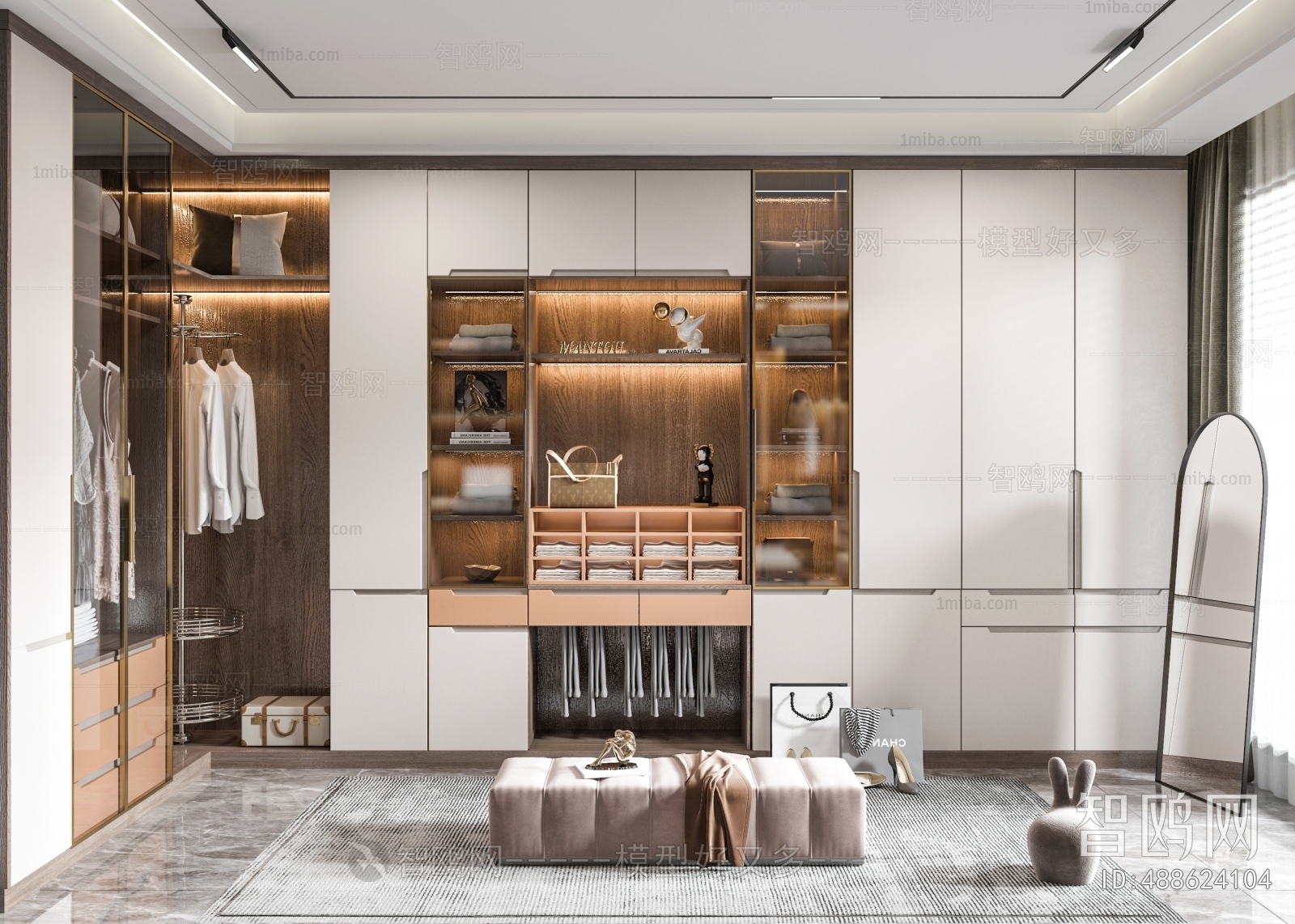 Modern Clothes Storage Area