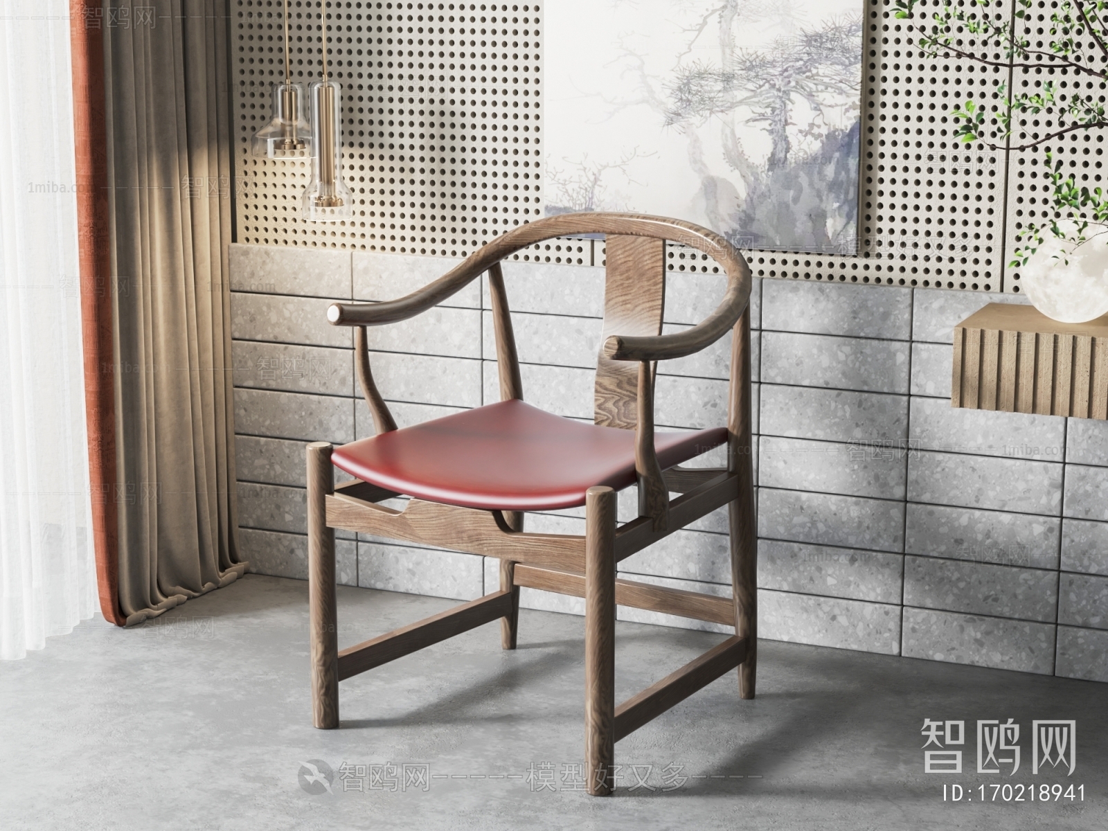 New Chinese Style Lounge Chair