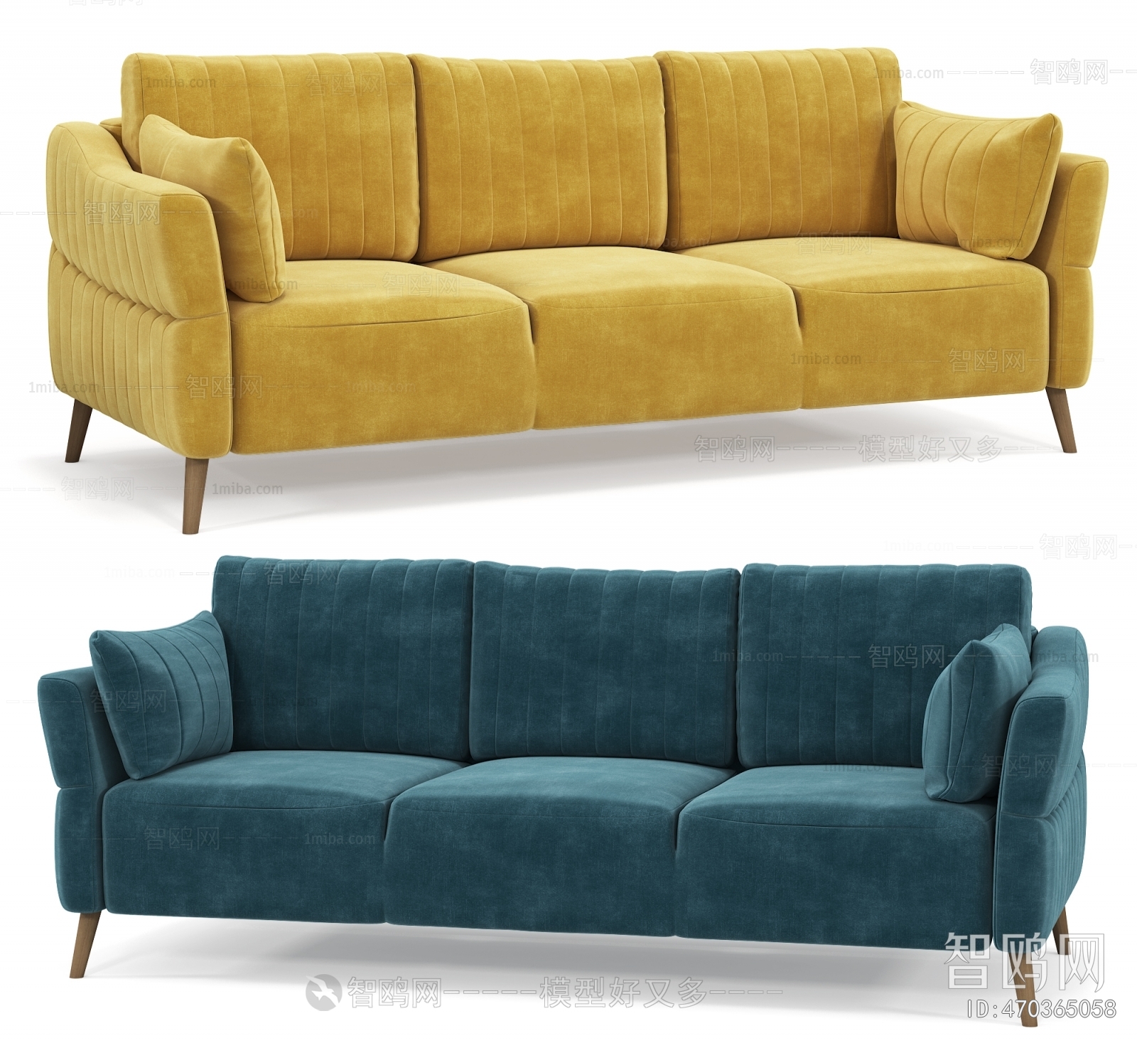 Modern Three-seat Sofa