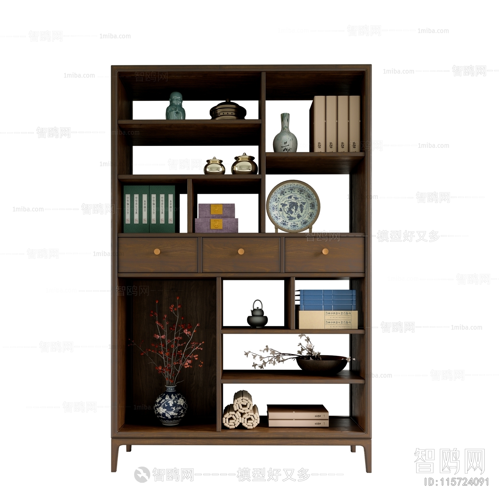 New Chinese Style Decorative Cabinet