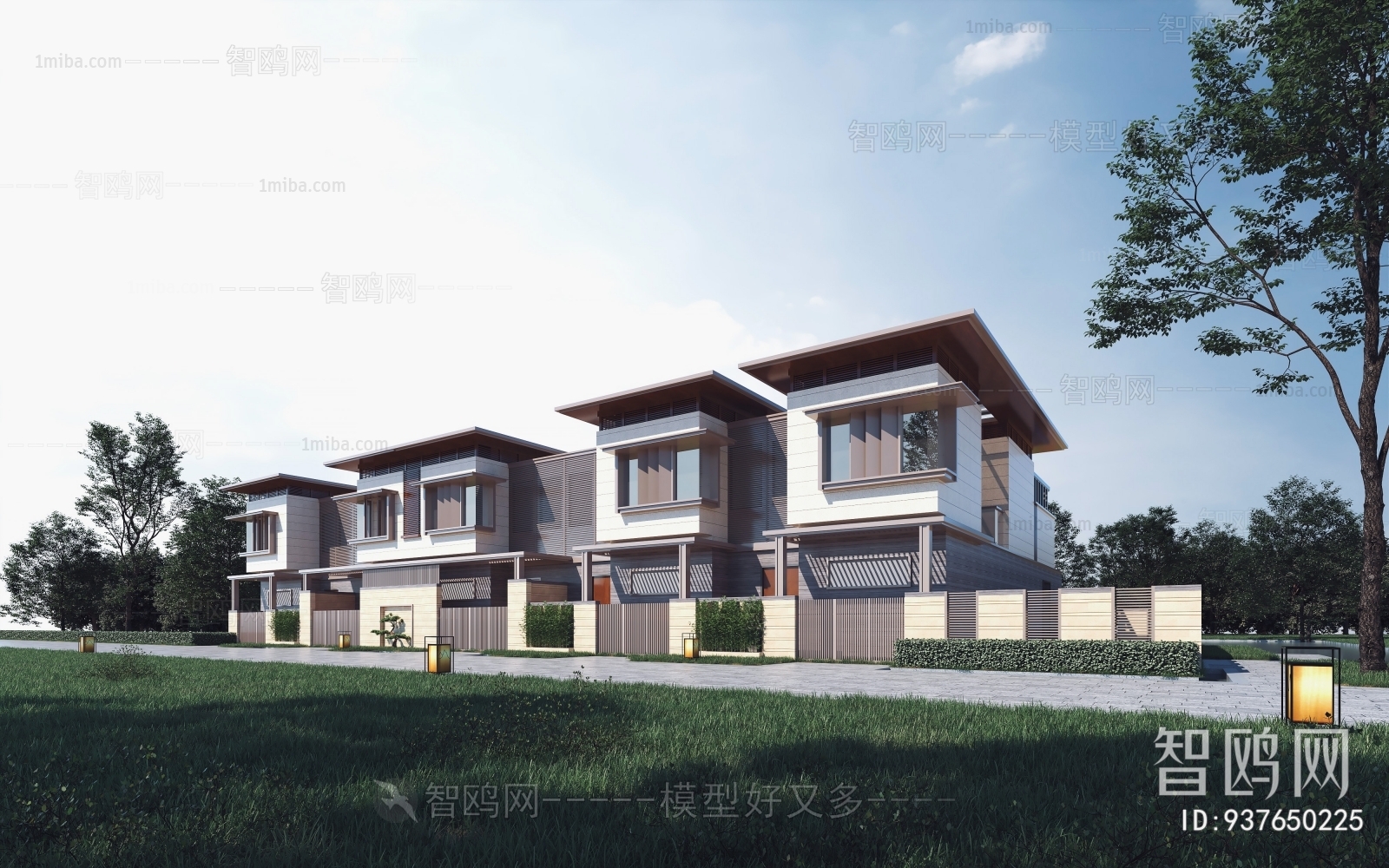 New Chinese Style Villa Appearance