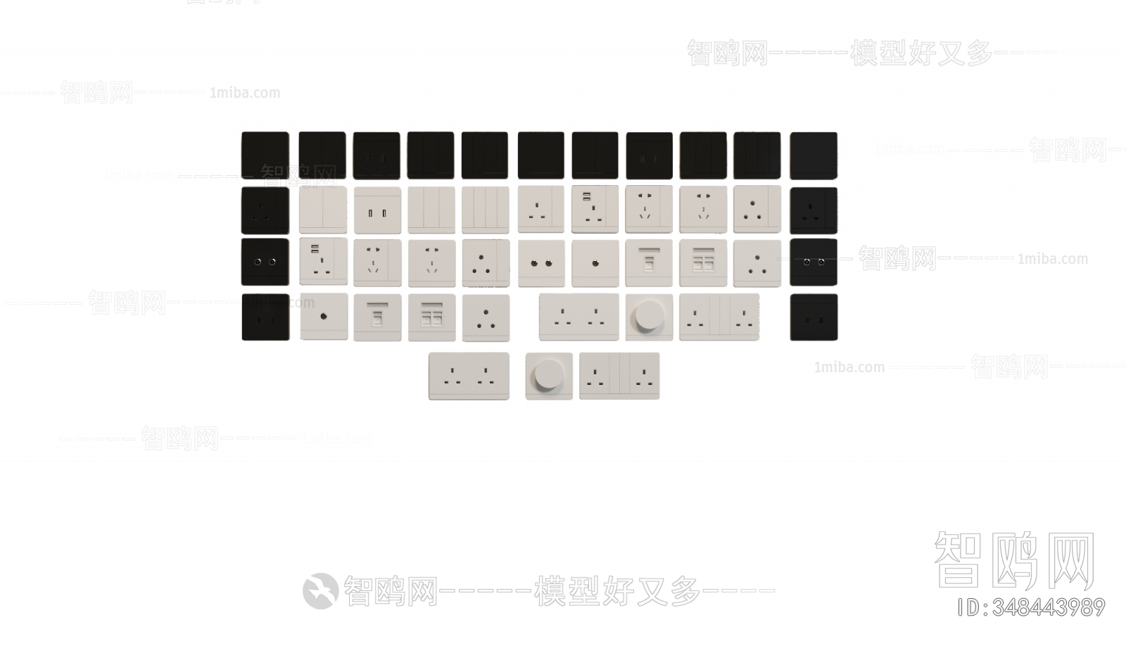 Modern Switch Socket Panel