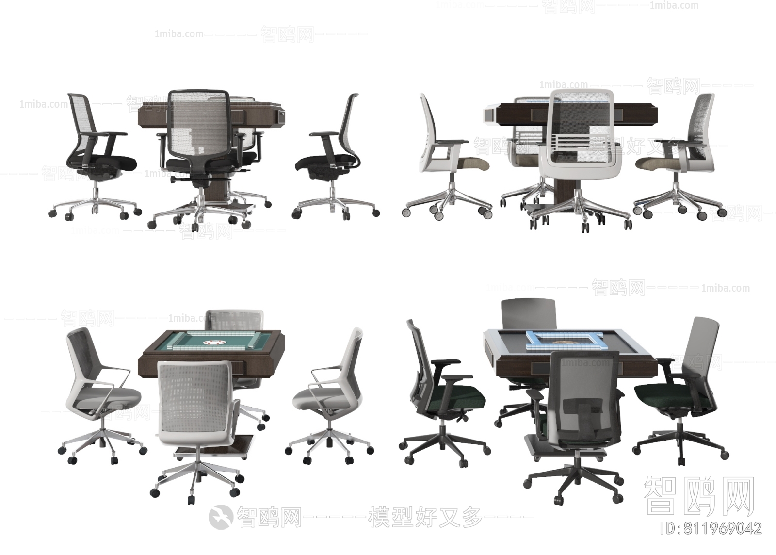 Modern Mahjong Tables And Chairs