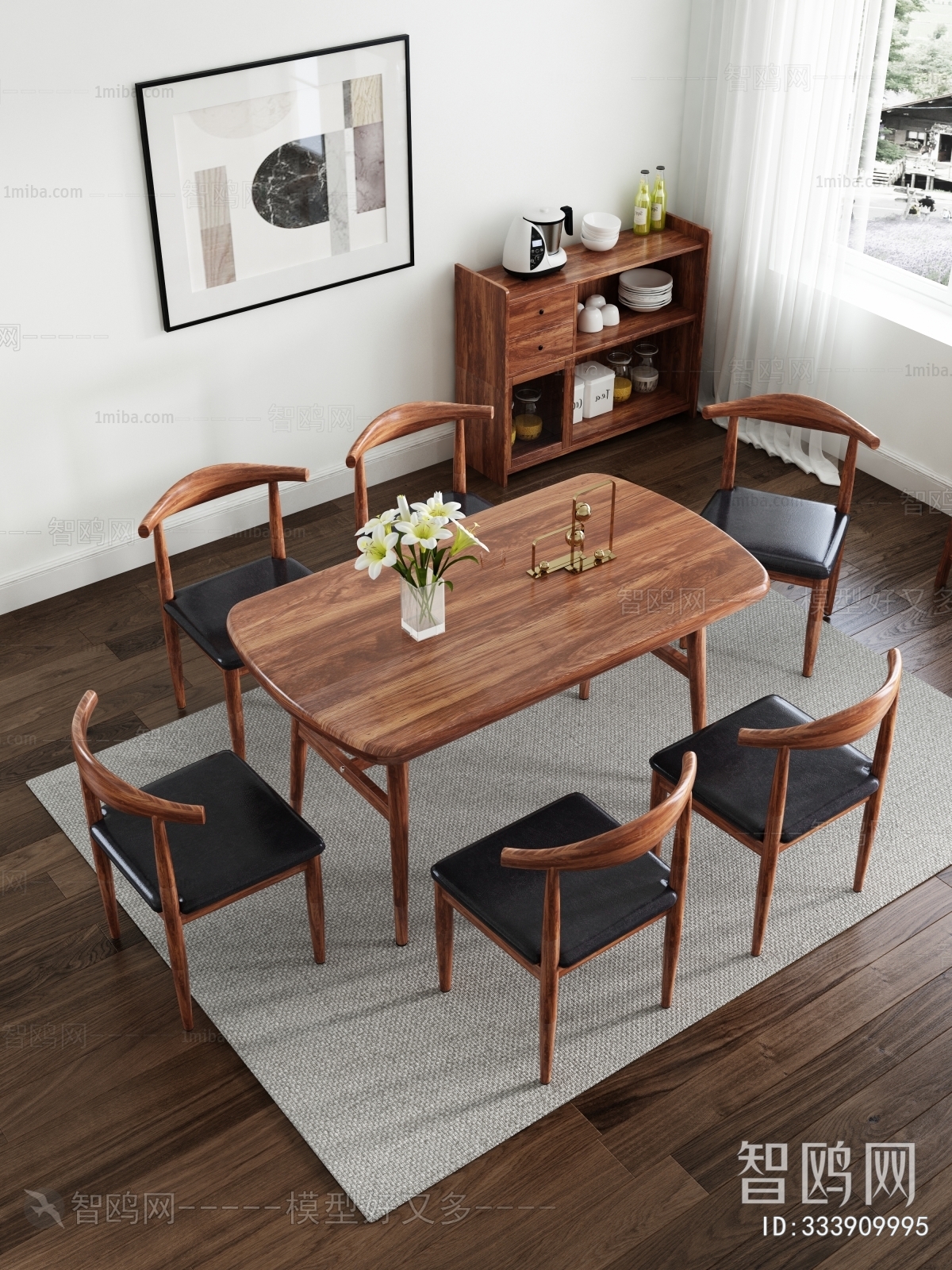 Nordic Style Dining Table And Chairs