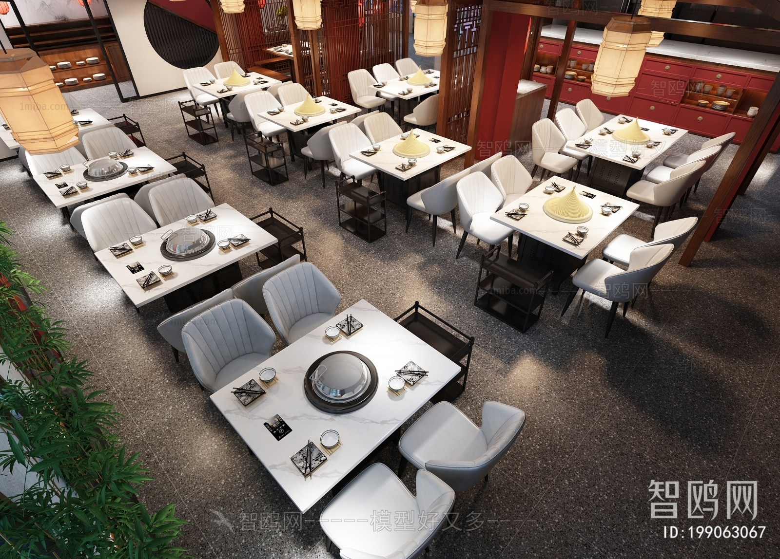新中式火锅店餐厅