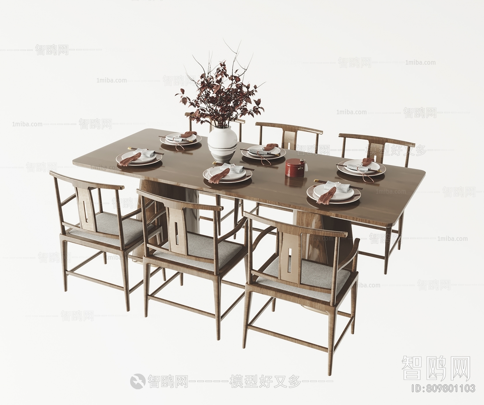 New Chinese Style Dining Table And Chairs