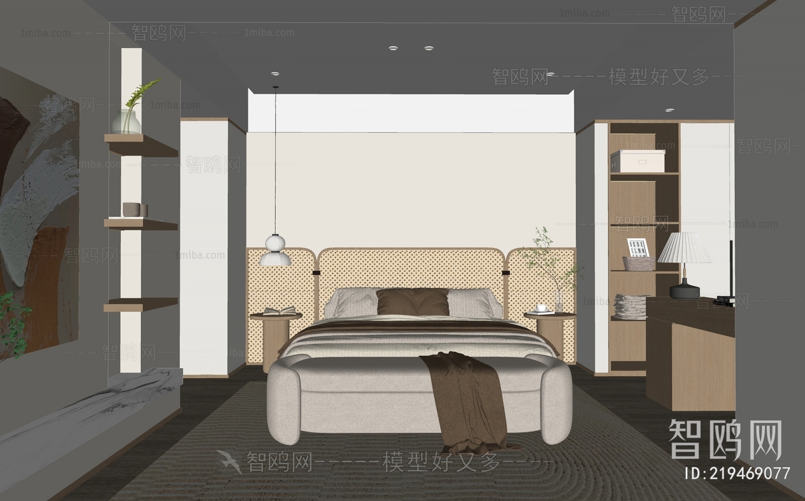 Wabi-sabi Style Bedroom