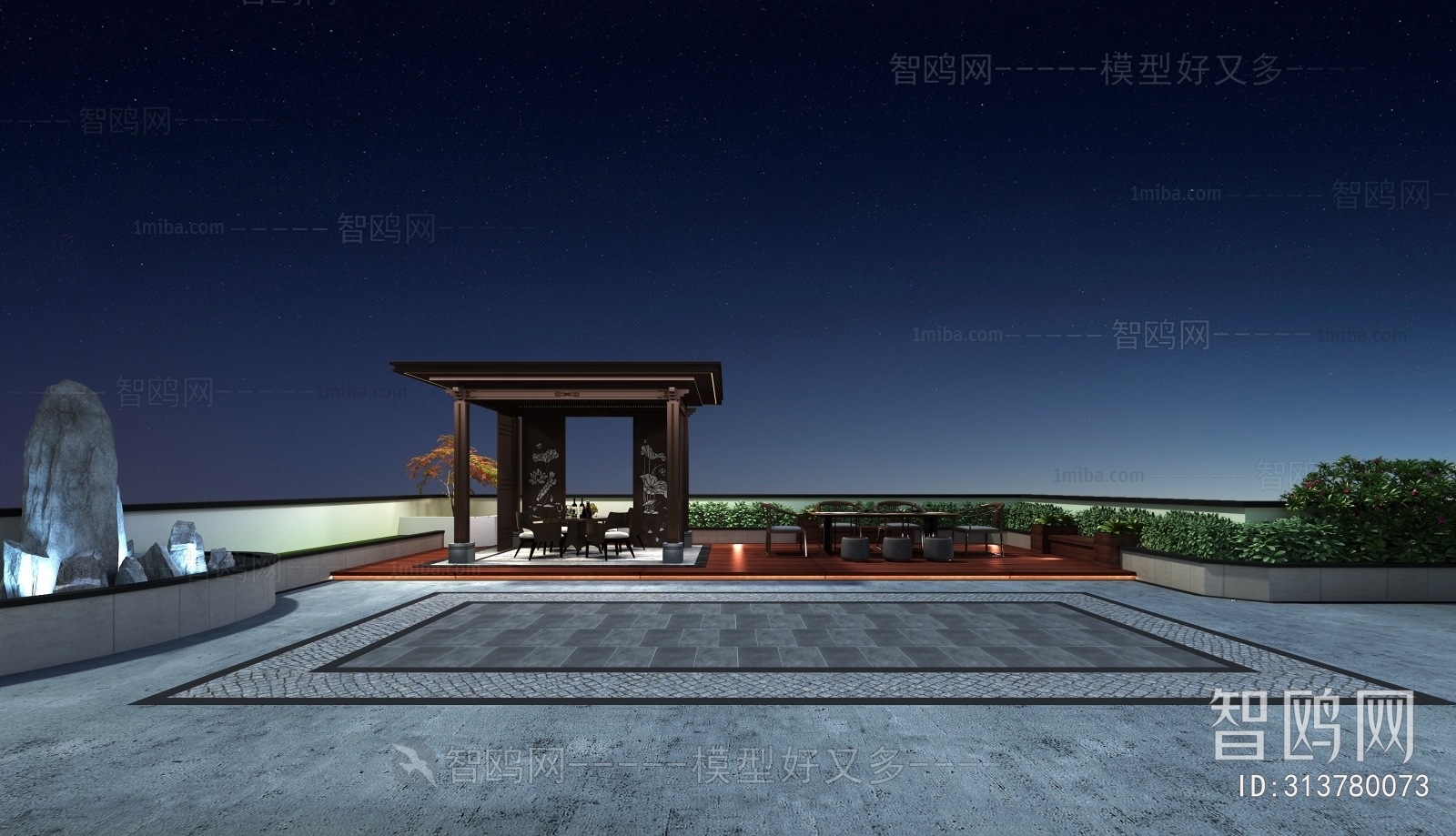 New Chinese Style Courtyard/landscape