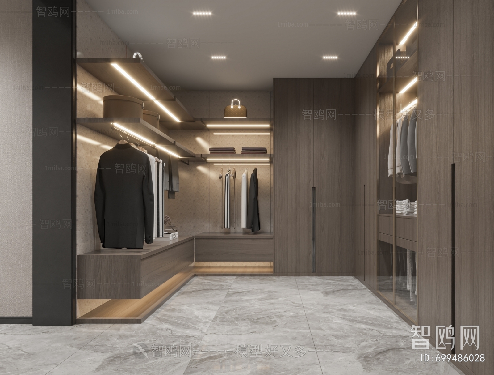 Modern Clothes Storage Area