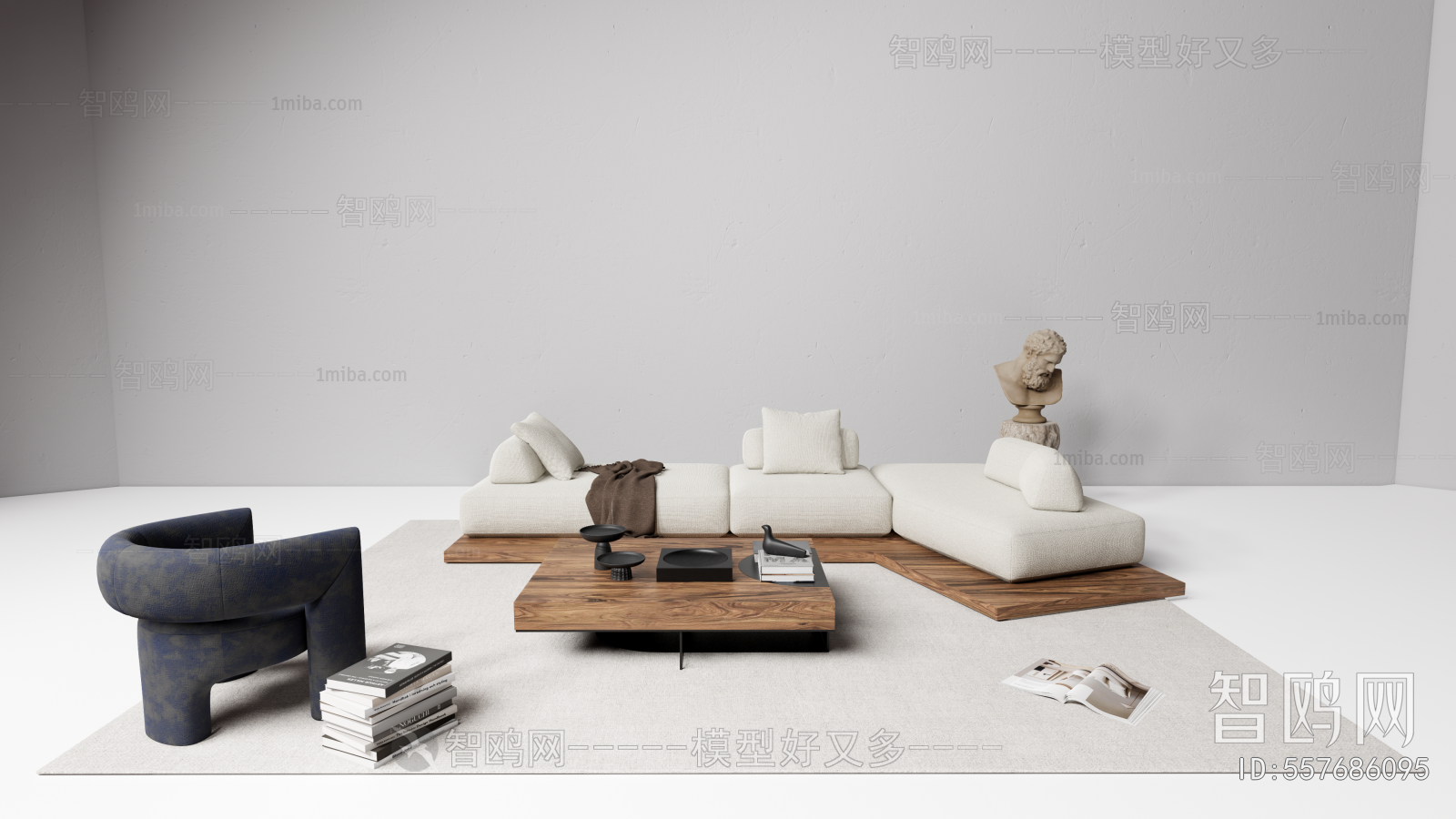 Wabi-sabi Style Sofa Combination