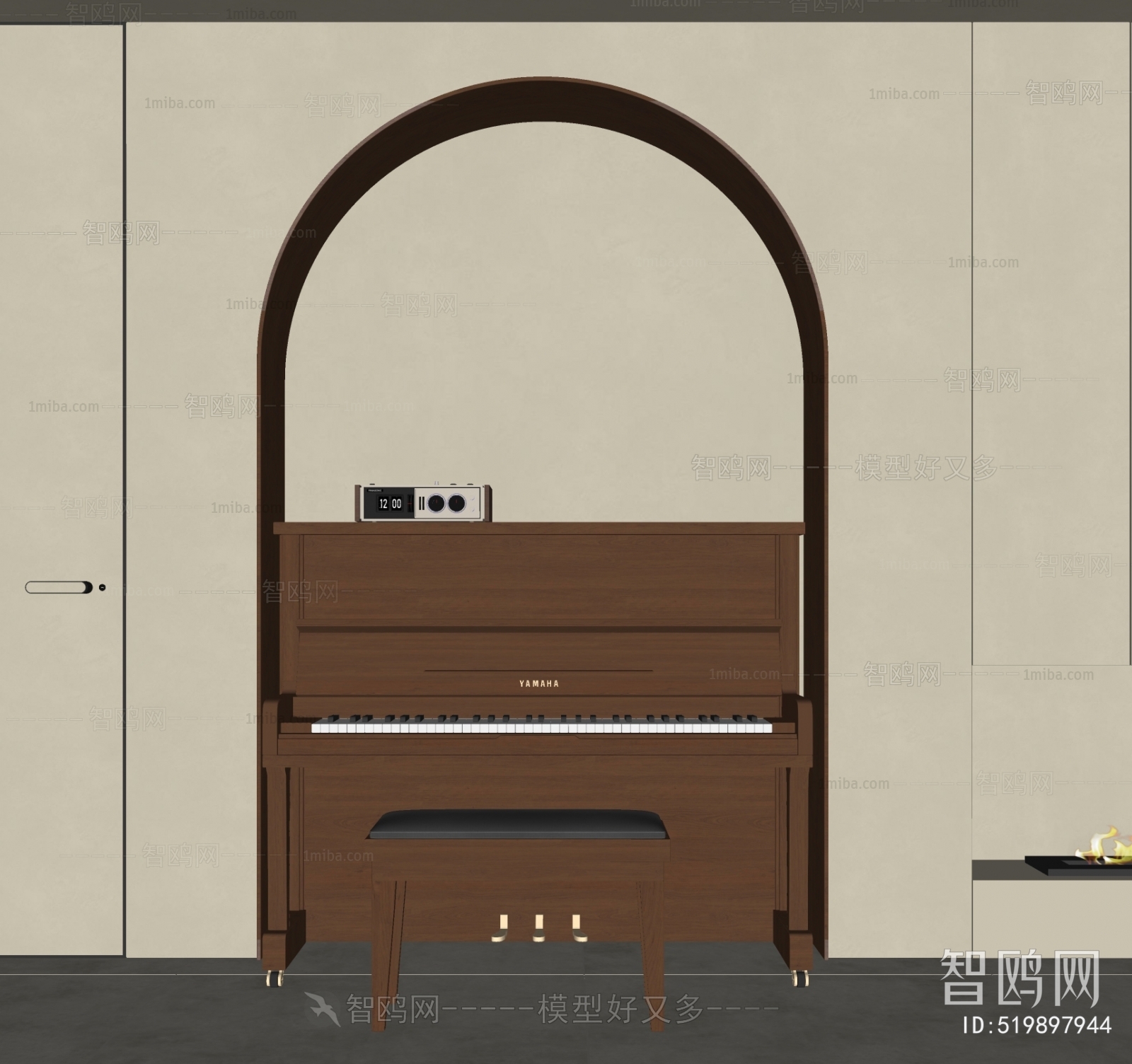 Modern Retro Style Piano