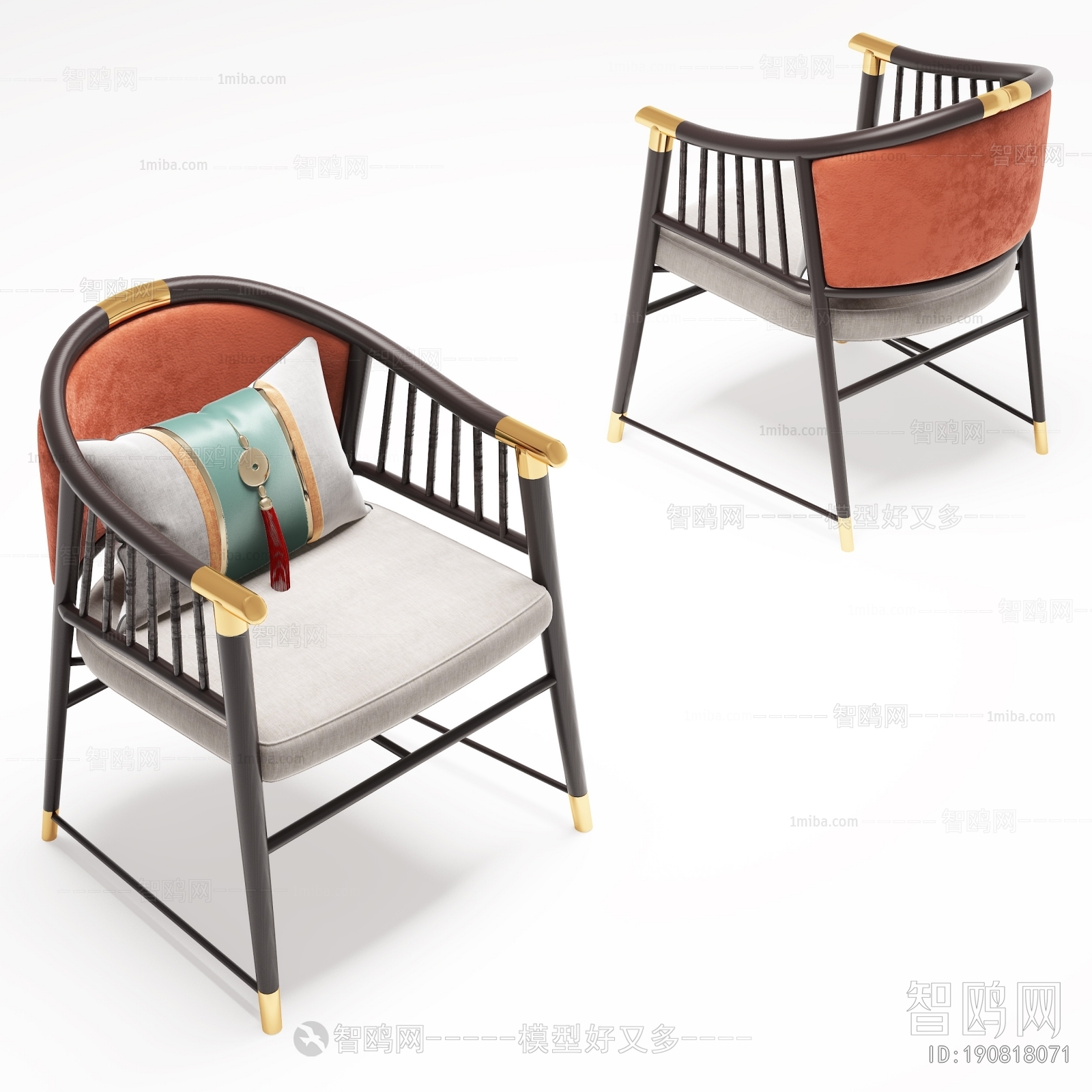 New Chinese Style Lounge Chair