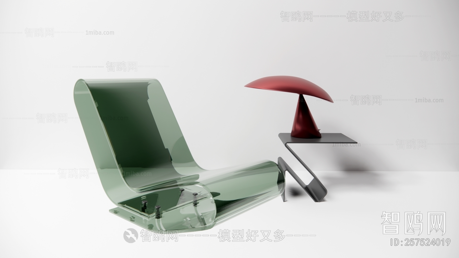 现代玻璃摇椅