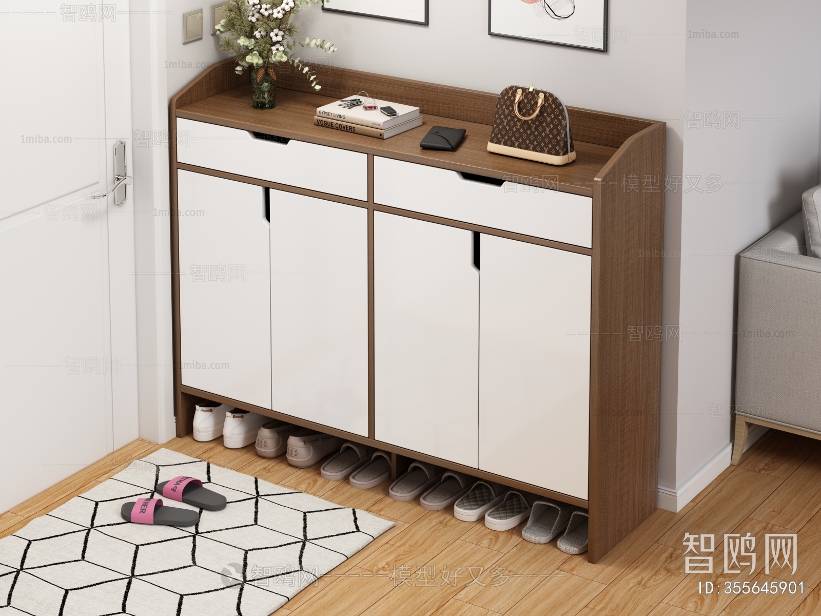 Nordic Style Shoe Cabinet