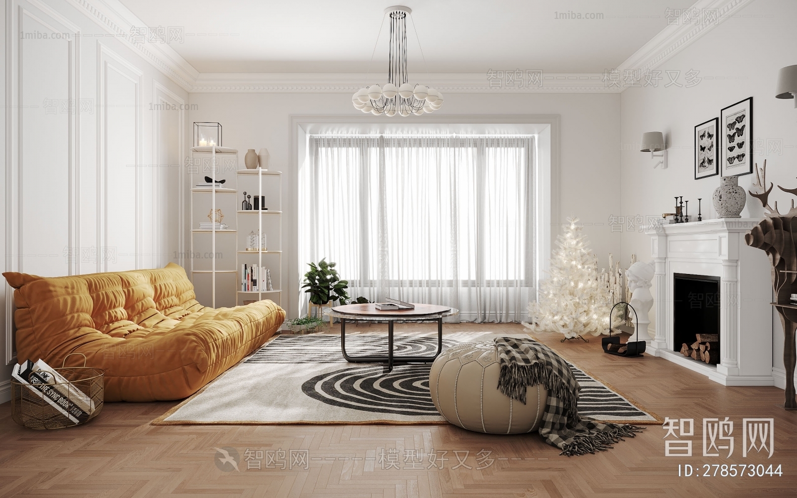 Simple European Style A Living Room