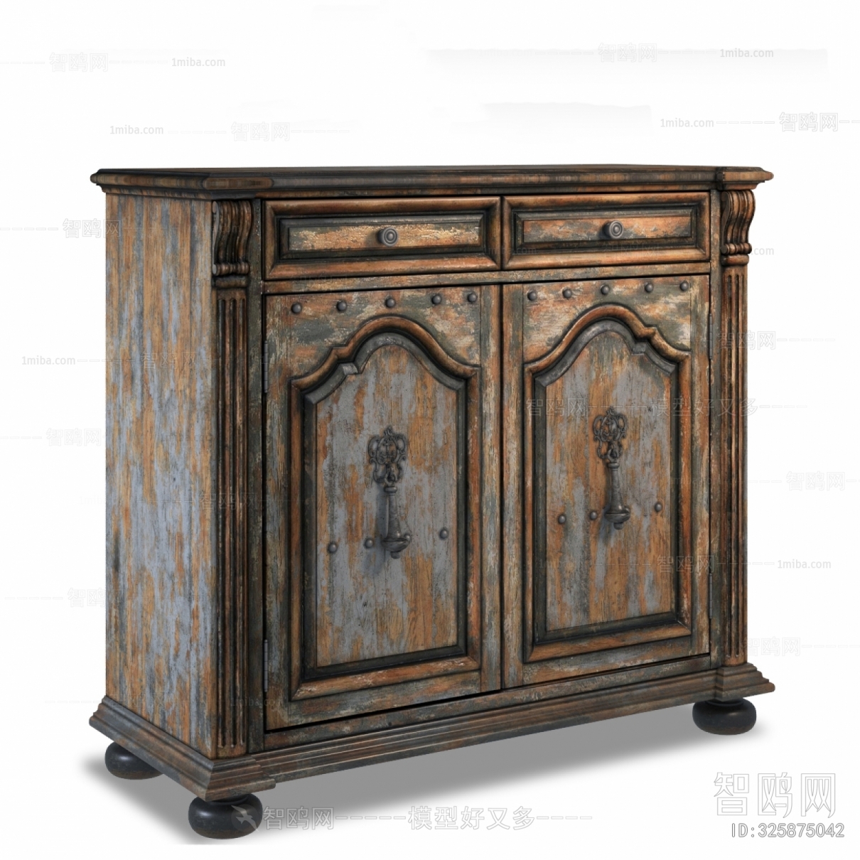 American Style Retro Style Side Cabinet