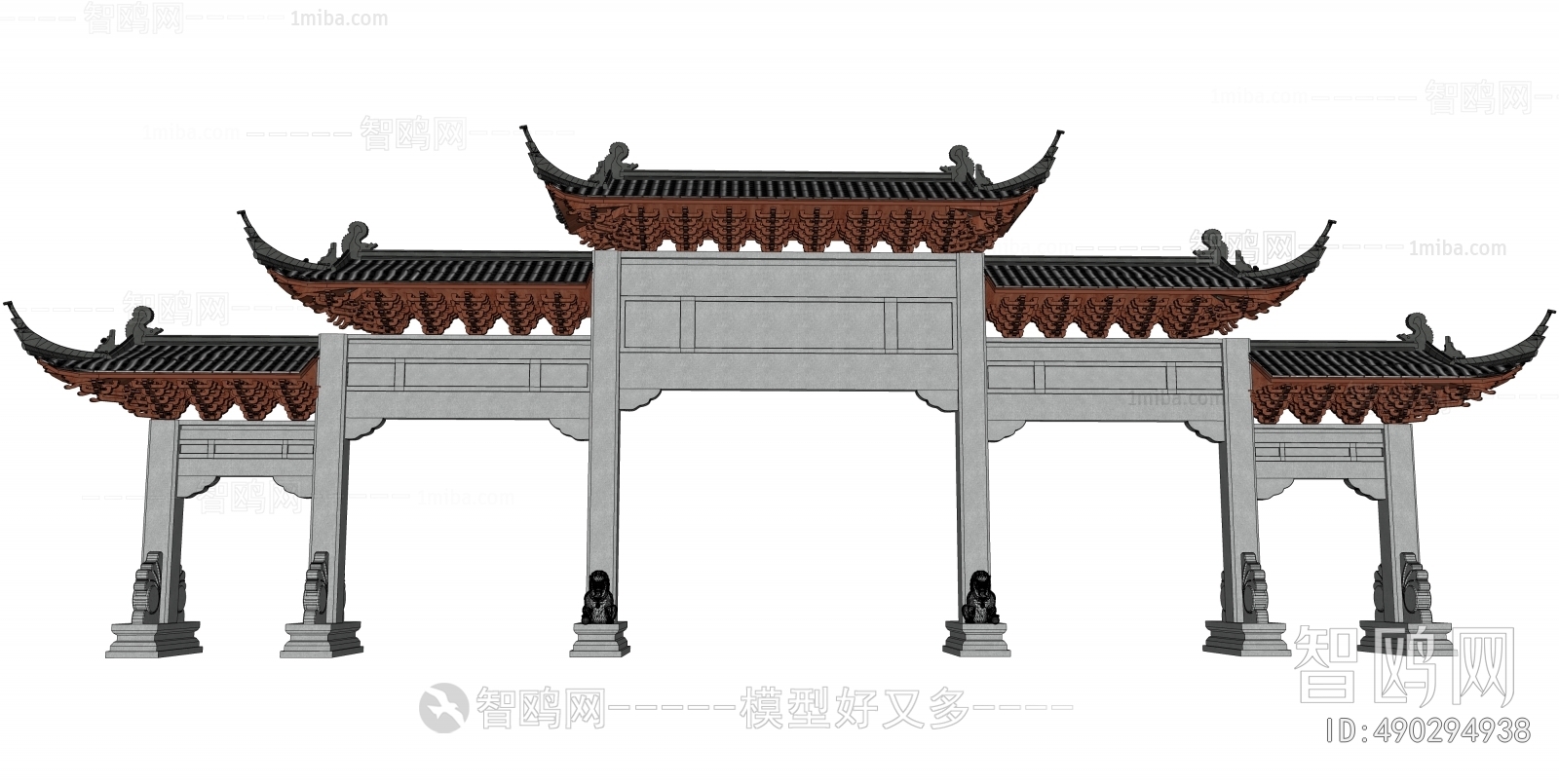 Chinese Style New Chinese Style Building Component