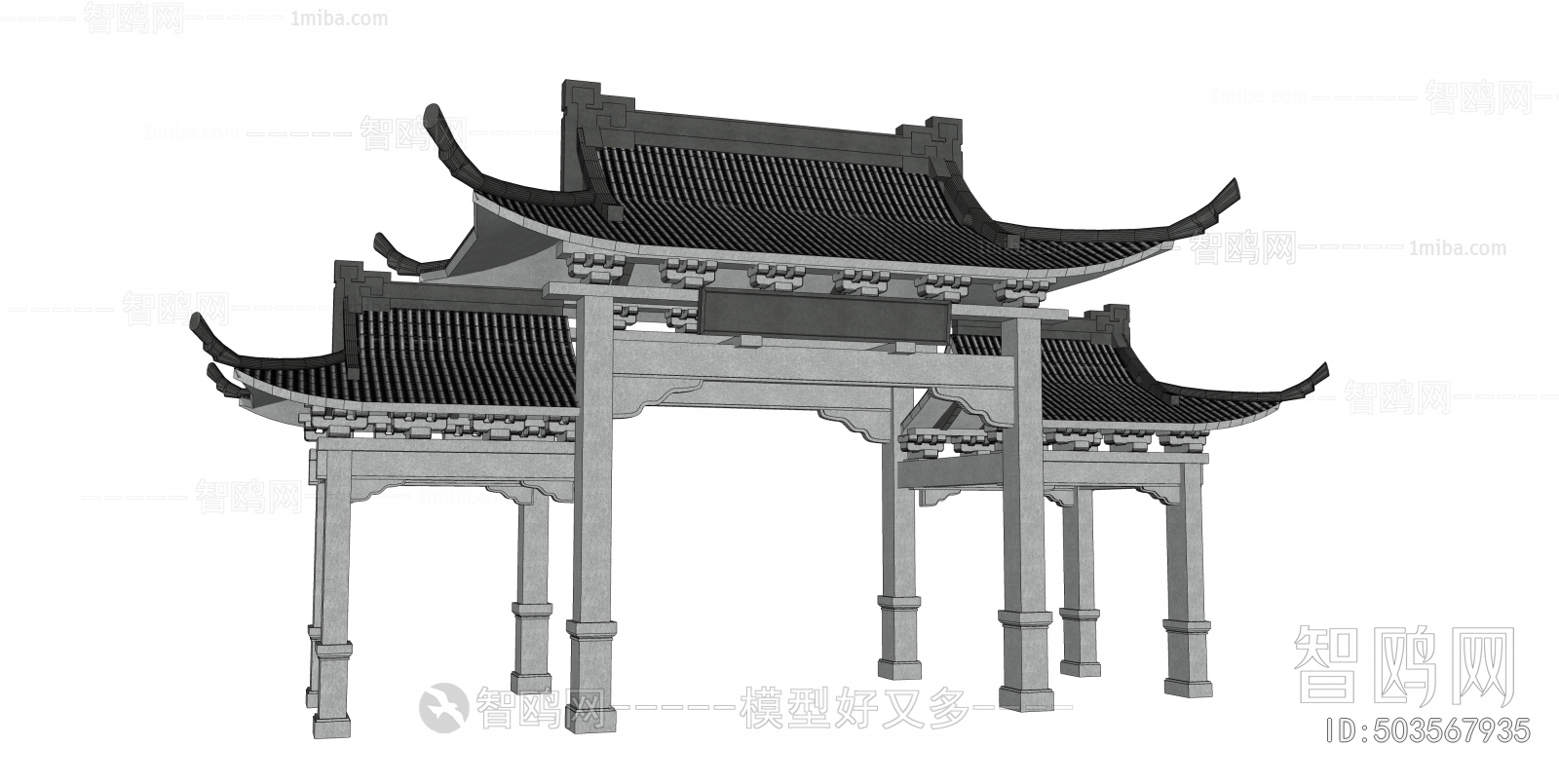 Chinese Style New Chinese Style Building Component