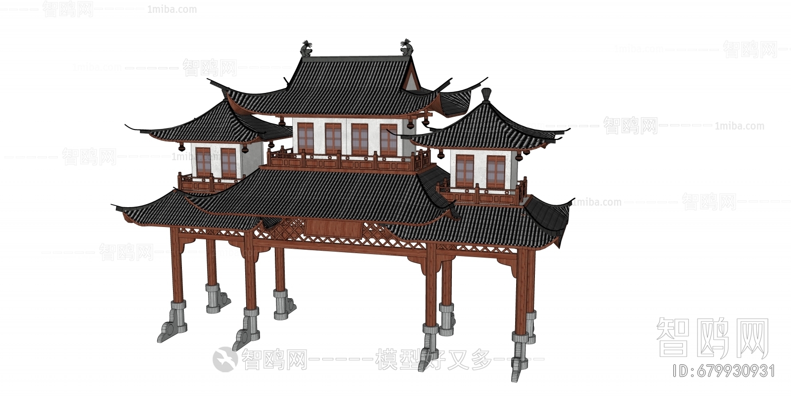 Chinese Style New Chinese Style Building Component