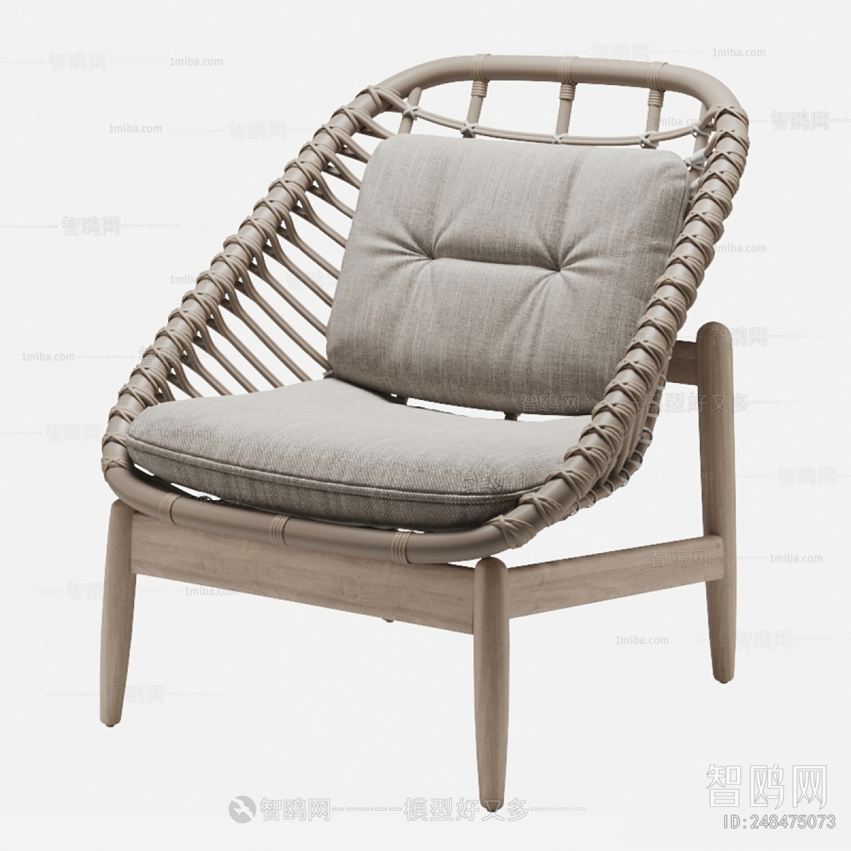 Wabi-sabi Style Lounge Chair