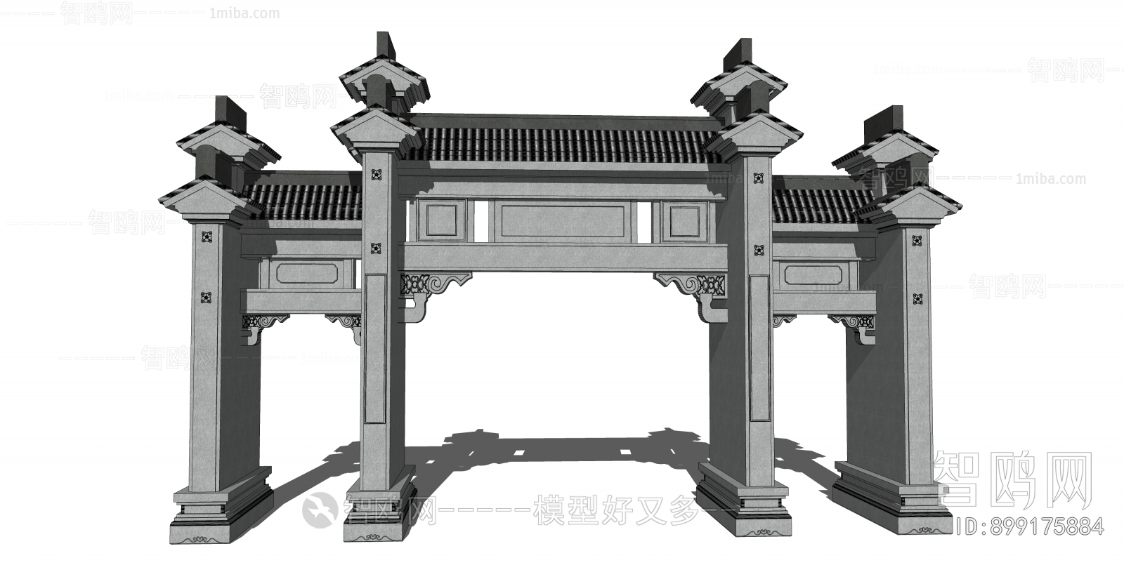 Chinese Style New Chinese Style Building Component