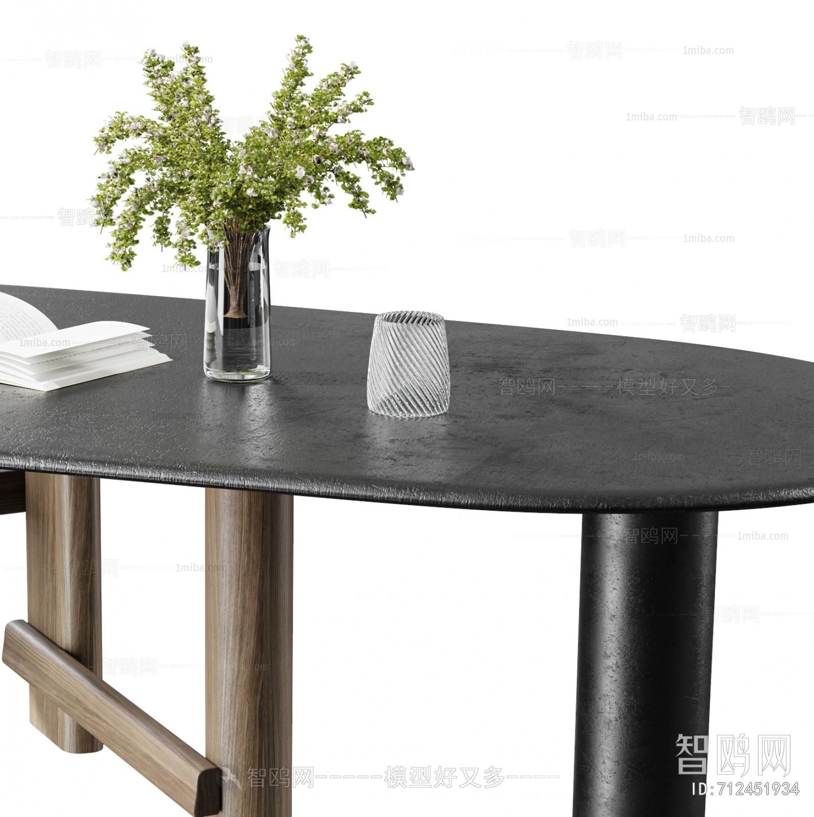 现代椭圆餐桌