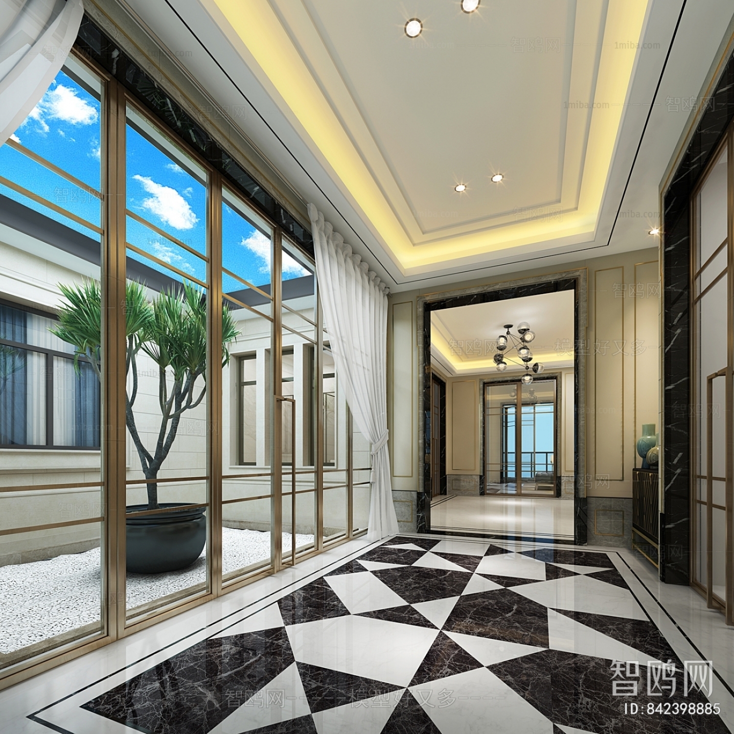 New Chinese Style Hallway