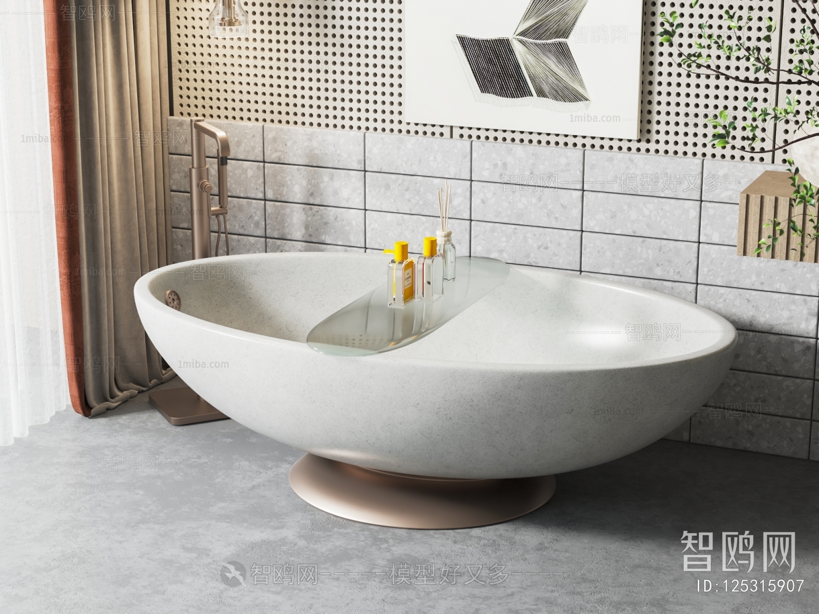 Simple European Style Bathtub