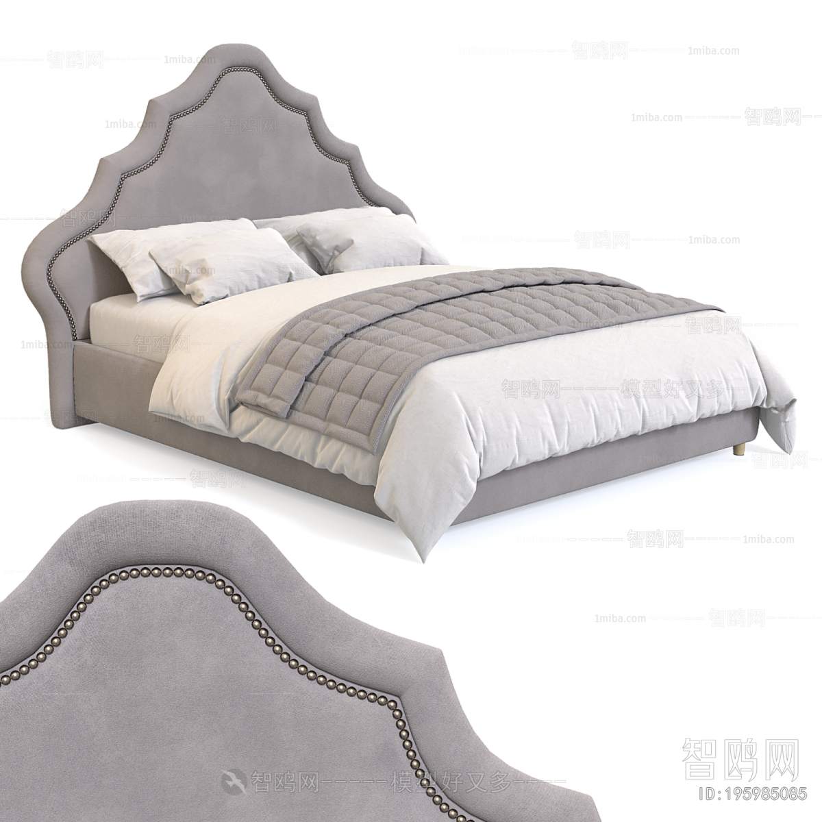 New Classical Style Double Bed