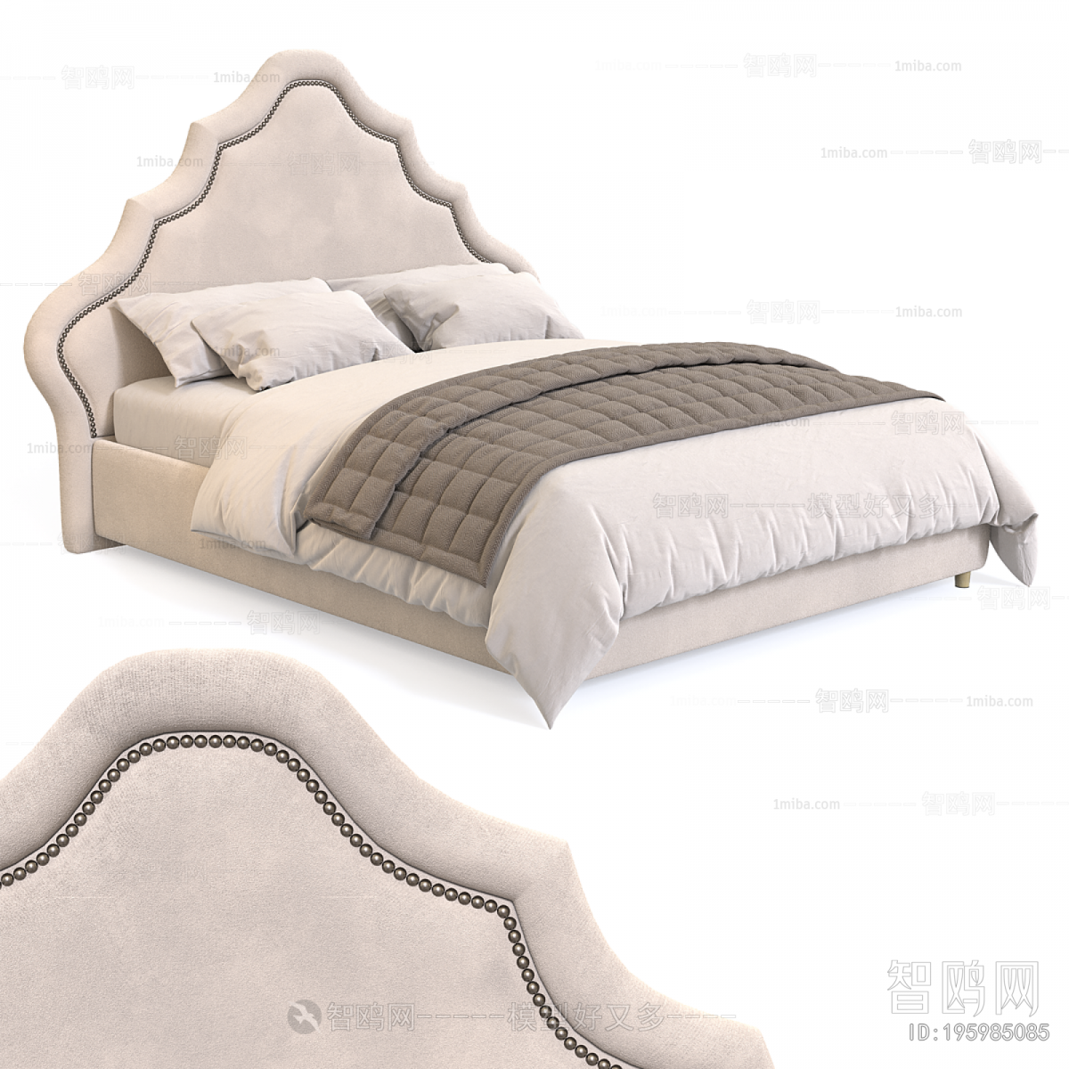 New Classical Style Double Bed