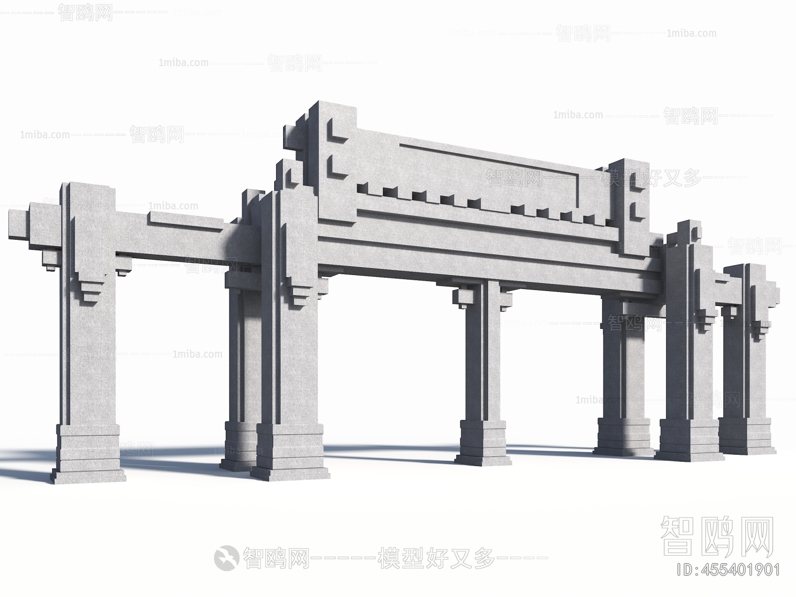 New Chinese Style Ancient Architectural Buildings