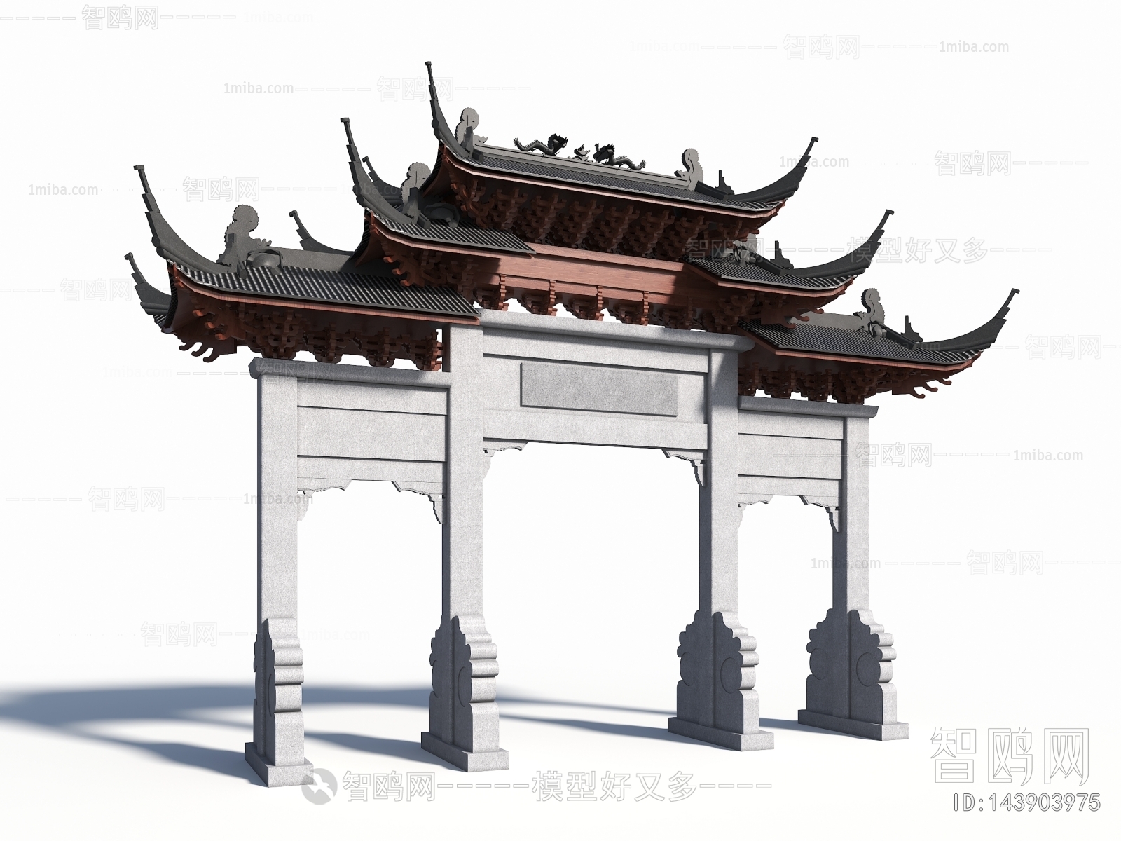 Chinese Style New Chinese Style Building Component