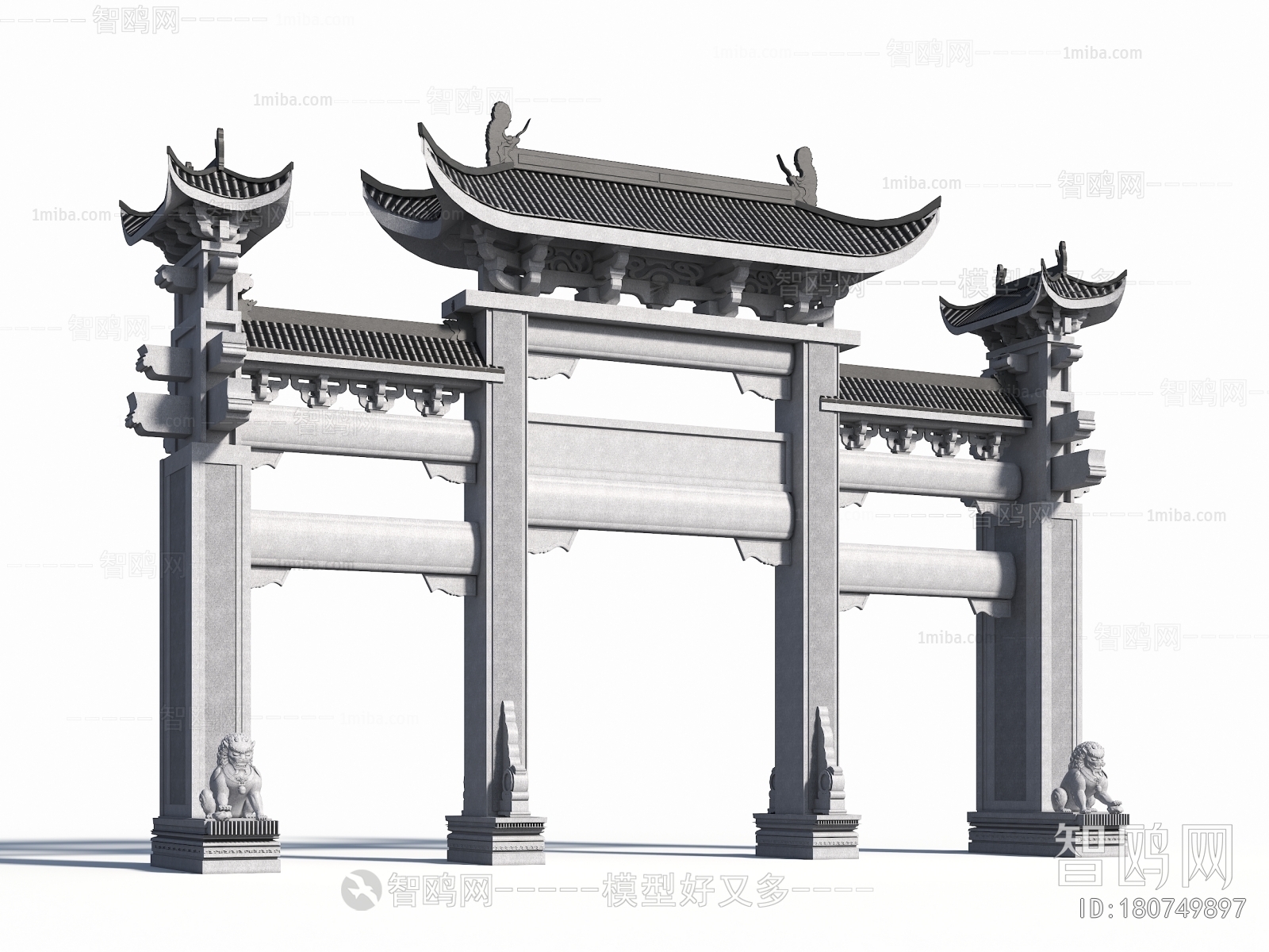 New Chinese Style Ancient Architectural Buildings