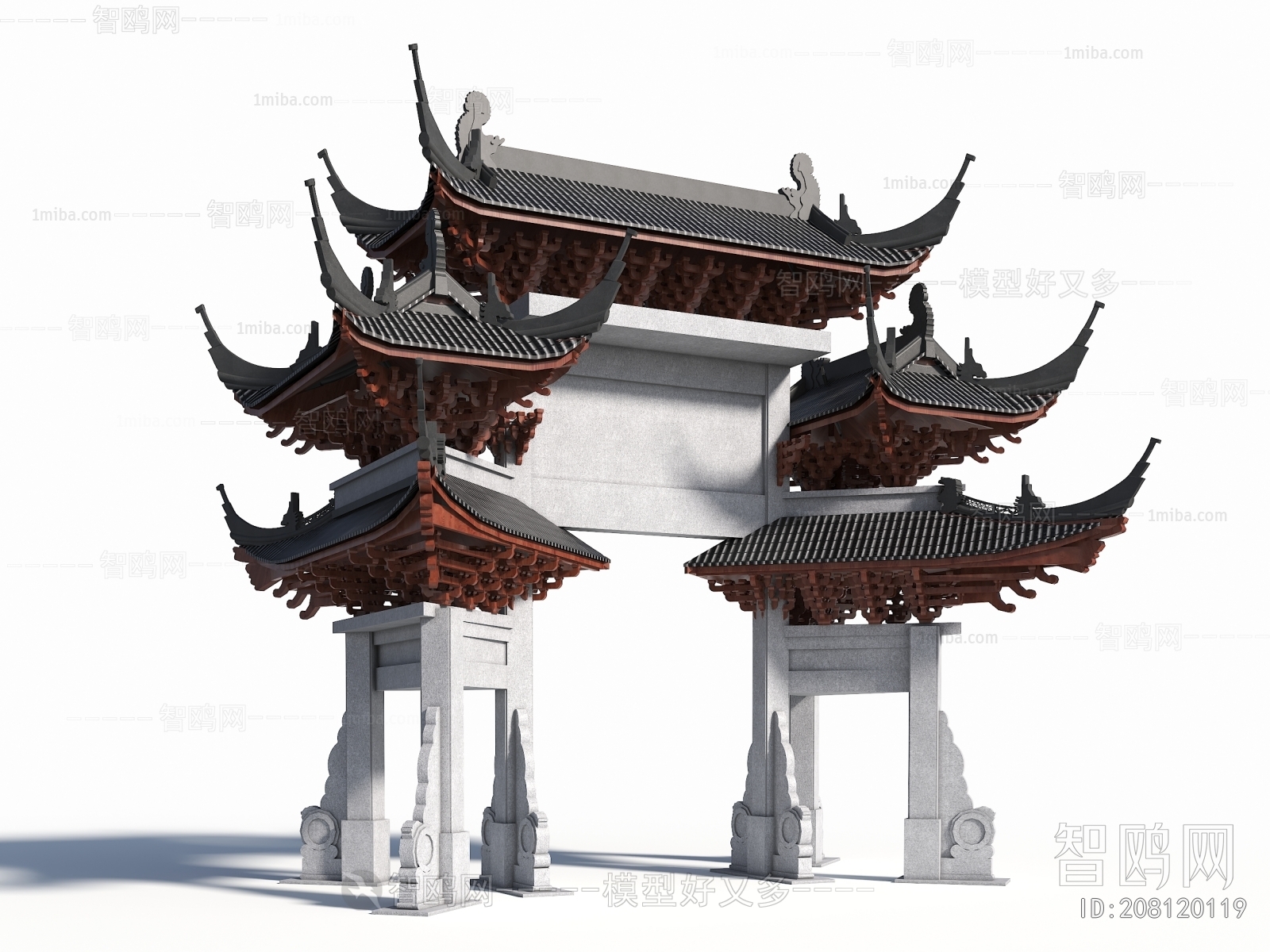 Chinese Style New Chinese Style Building Component