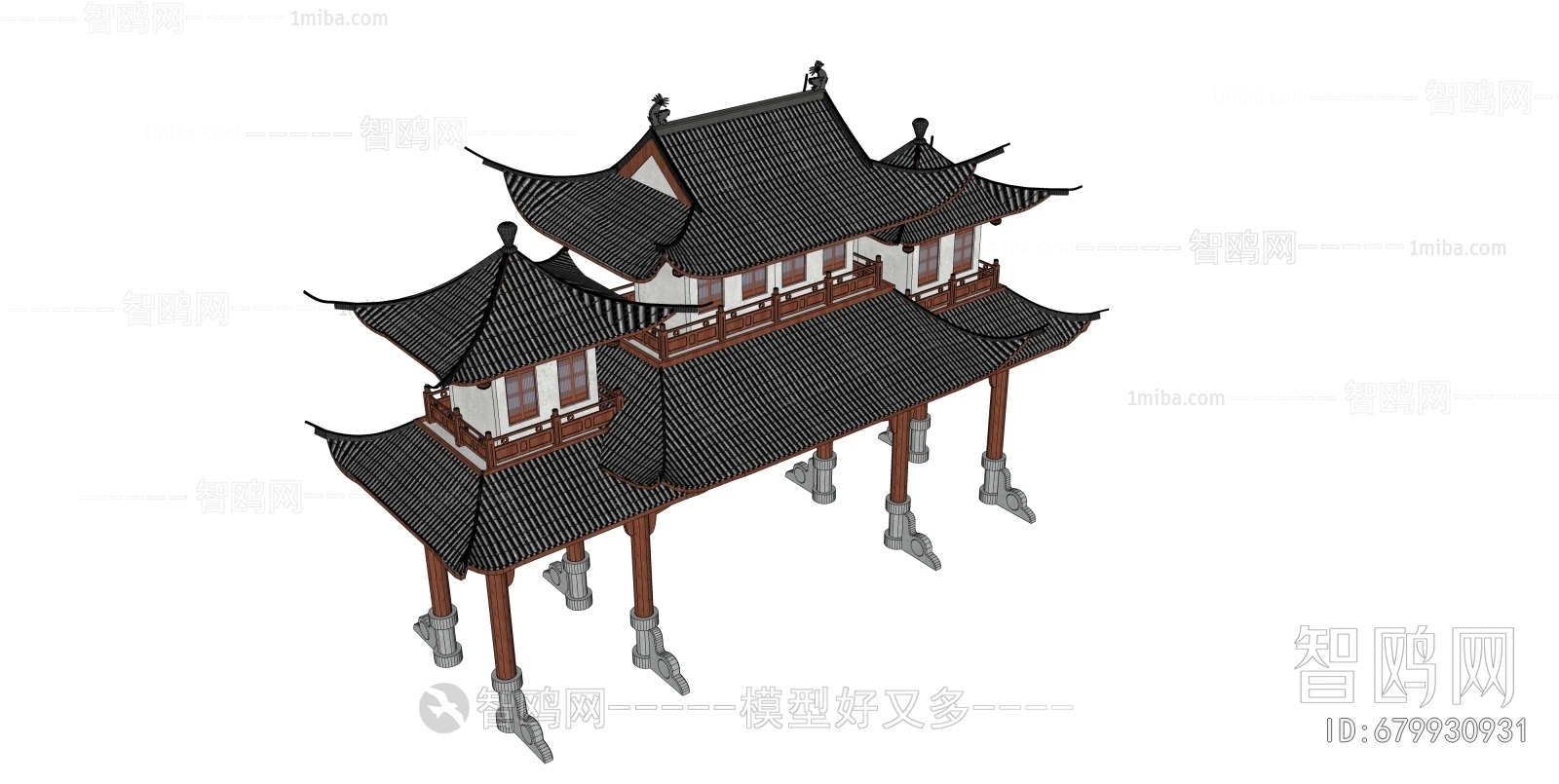 Chinese Style New Chinese Style Building Component