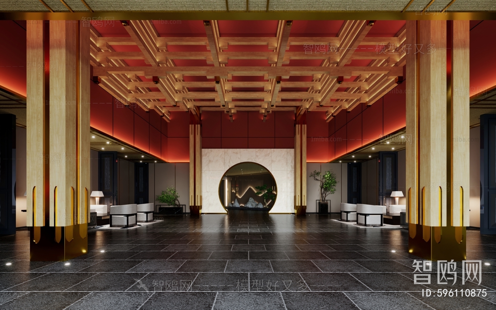 New Chinese Style Lobby Hall