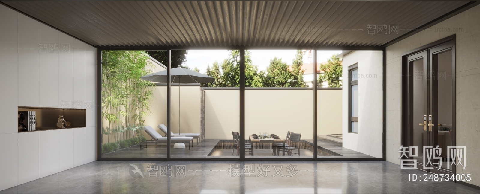 Modern Courtyard/landscape