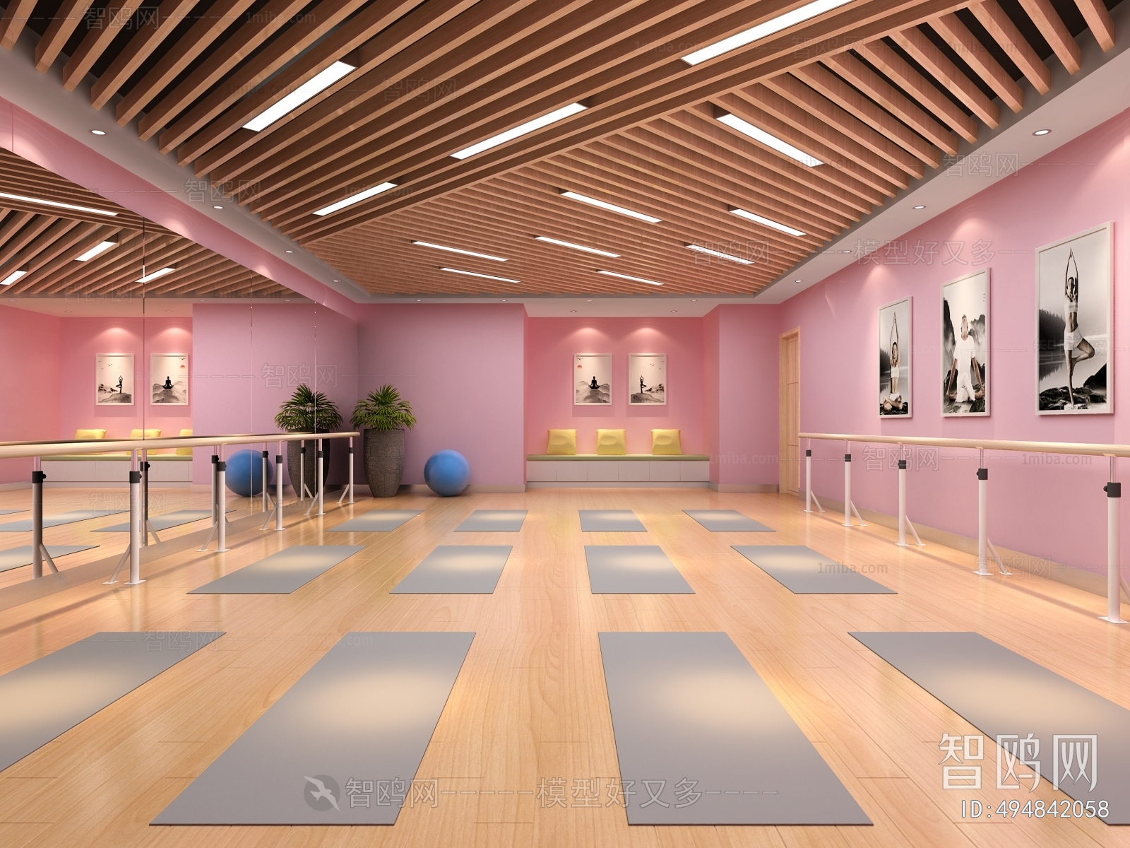 Modern Yoga Room