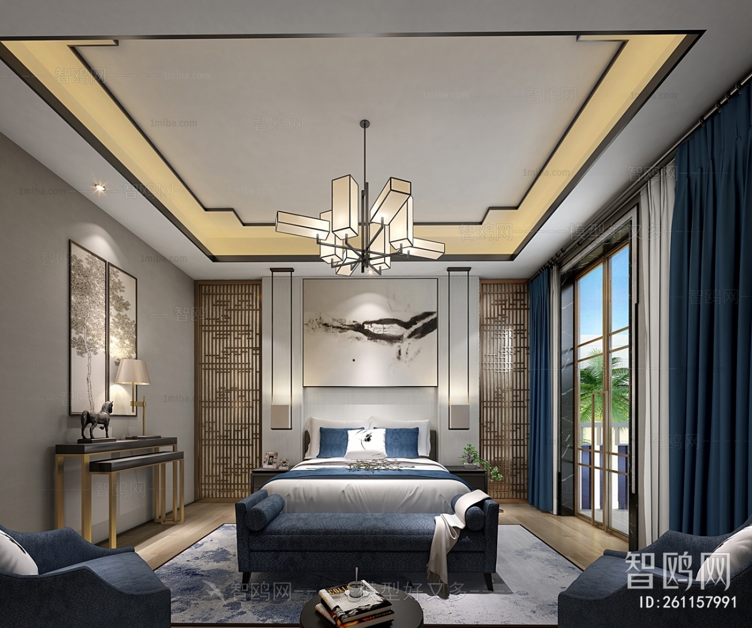 New Chinese Style Bedroom