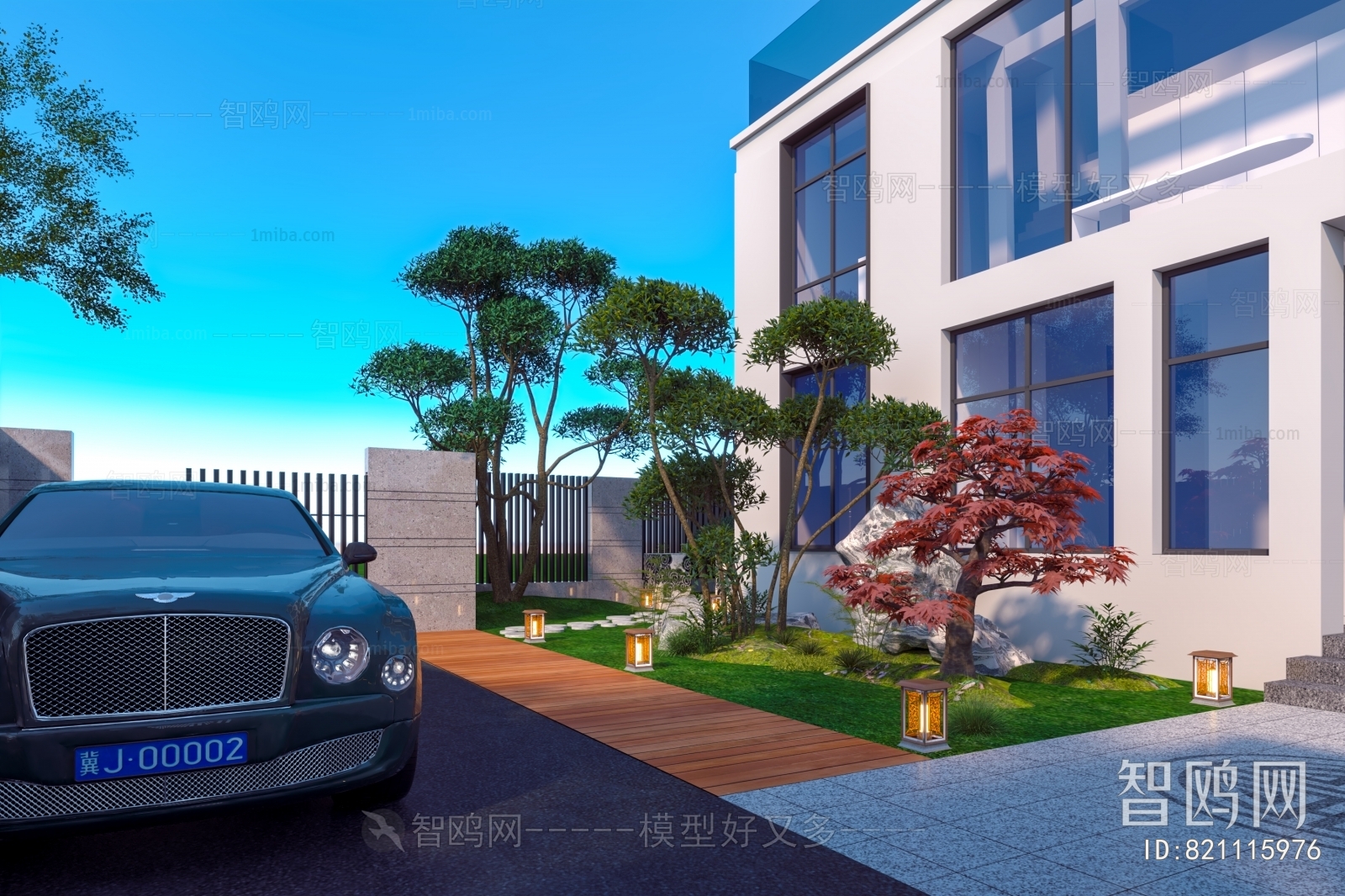 New Chinese Style Villa Appearance