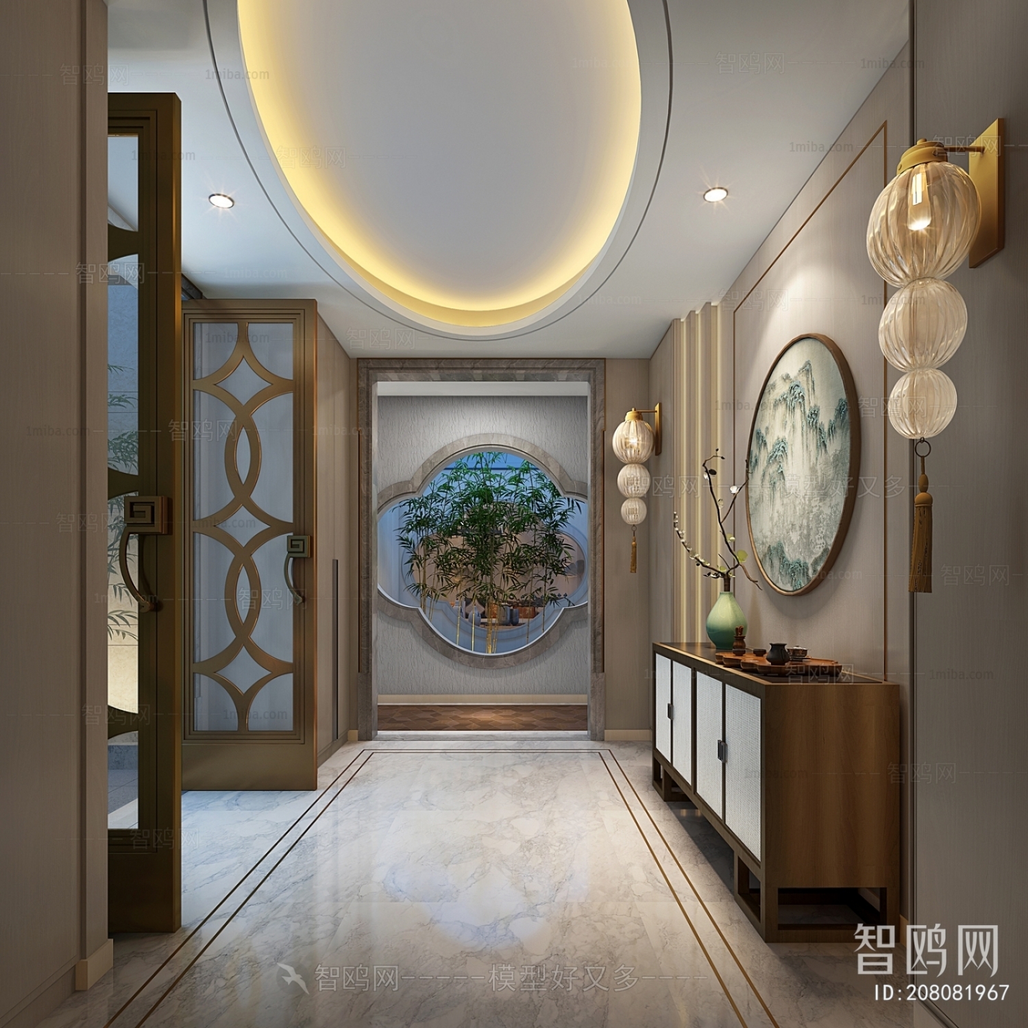 New Chinese Style Hallway