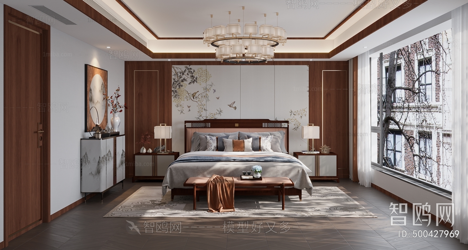 New Chinese Style Bedroom