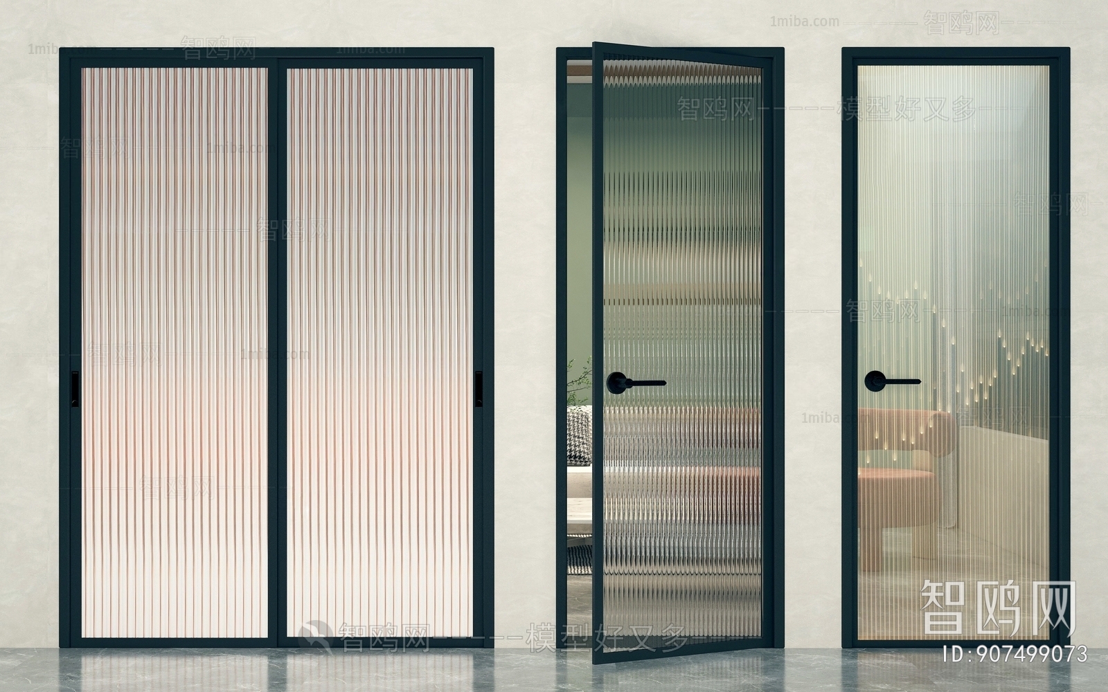 Pella Reserve Contemporary Sliding Door - 2-Panel | 3D Warehouse