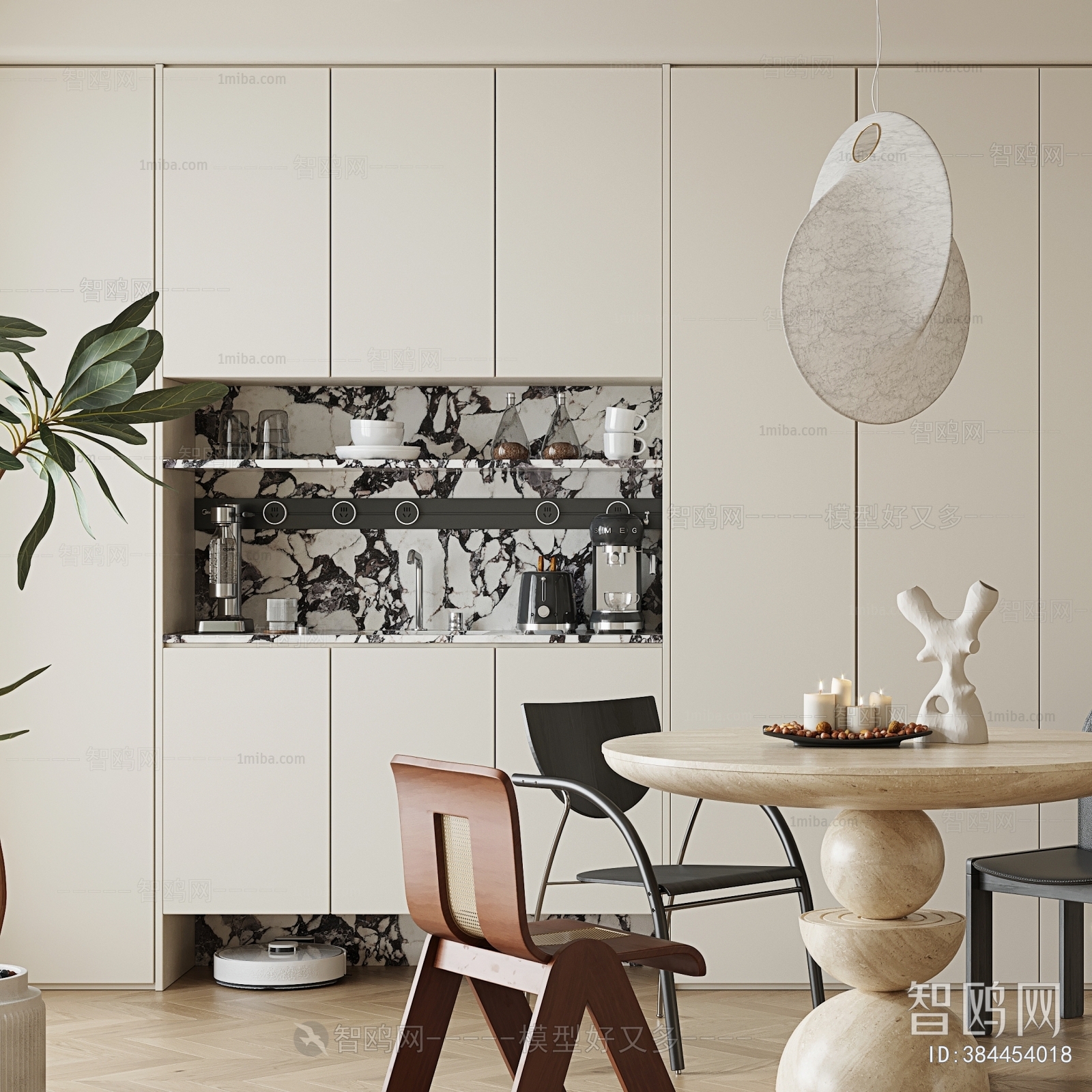 Wabi-sabi Style Dining Room