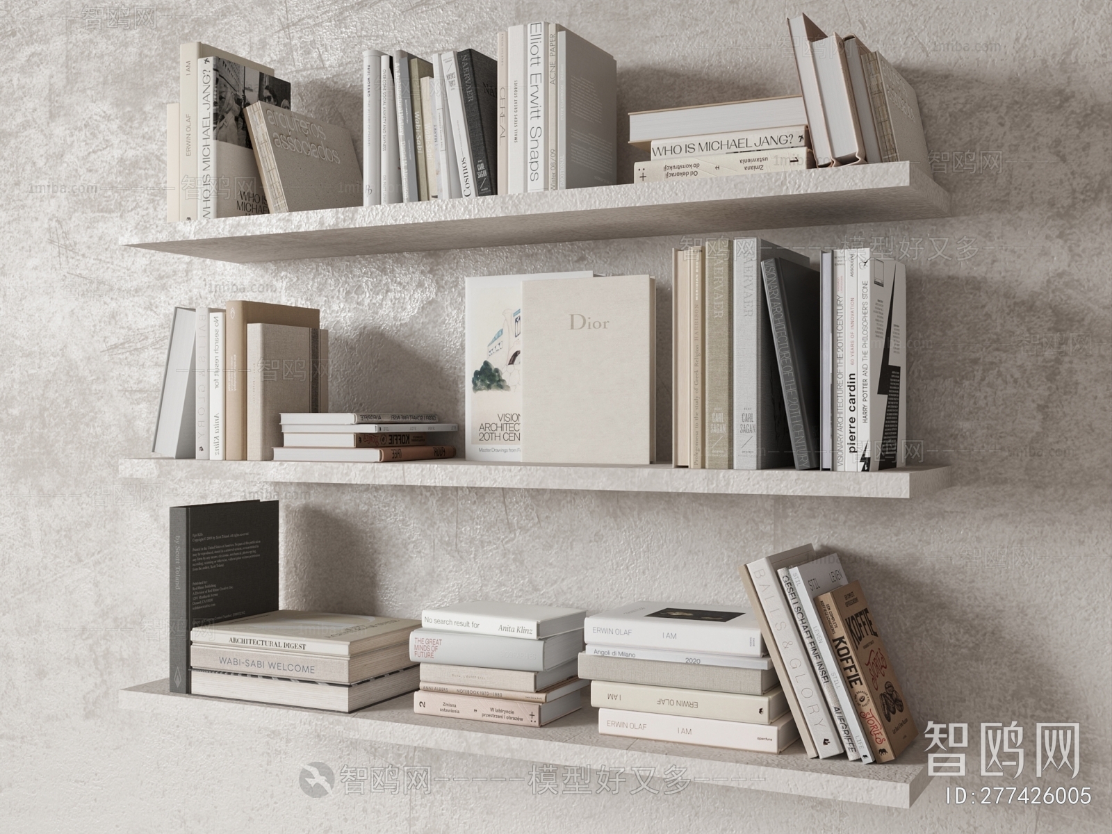 Wabi-sabi Style Bookshelf