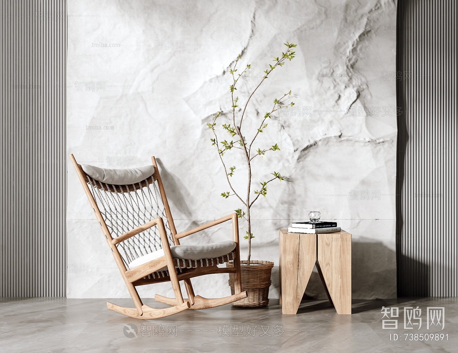 Wabi-sabi Style Lounge Chair