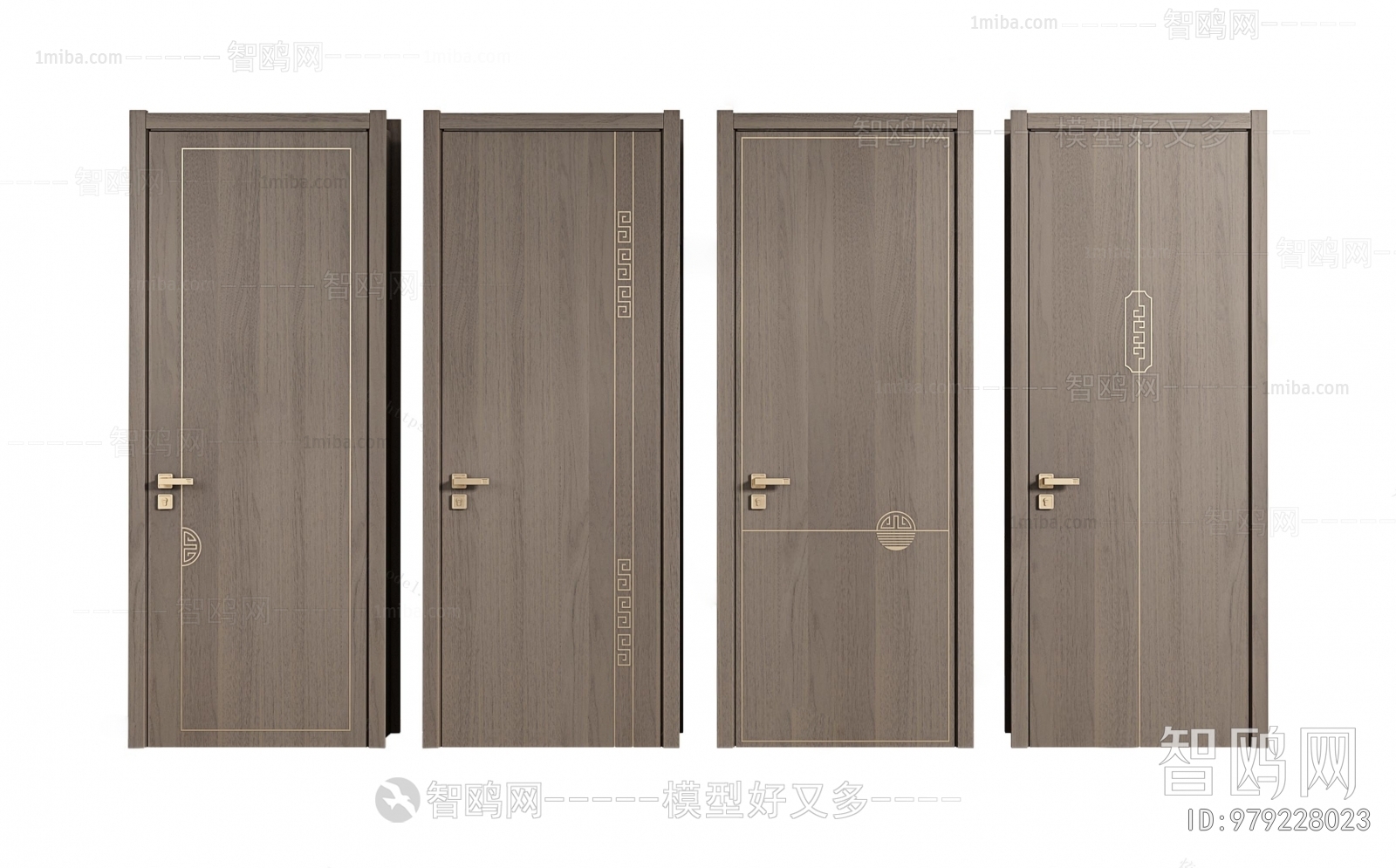 New Chinese Style Single Door